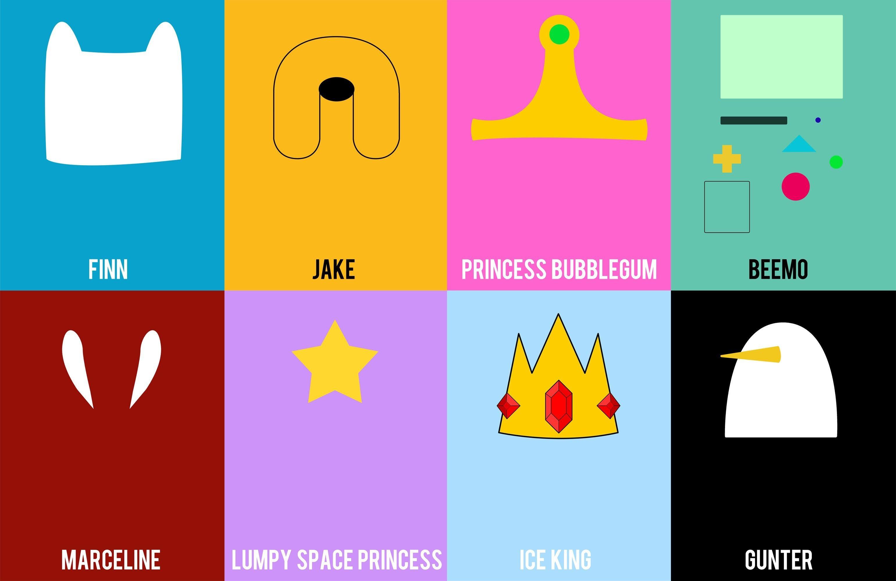 3081x1998 Adventure Time Hình nền Tất cả các nhân vật