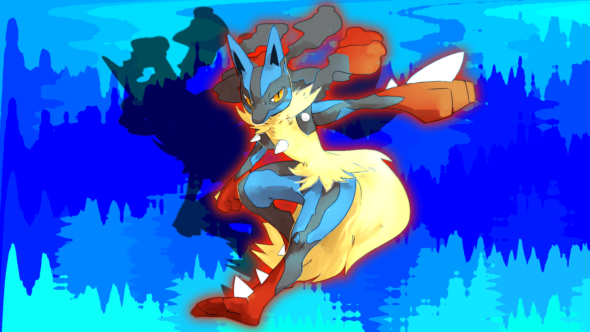 Shiny Lucario Remake HD wallpaper