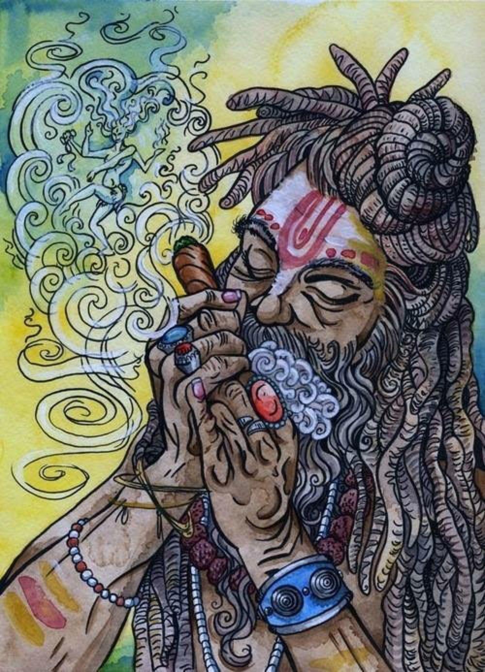 Vintage Stoner Hippie Wallpaper   177461 