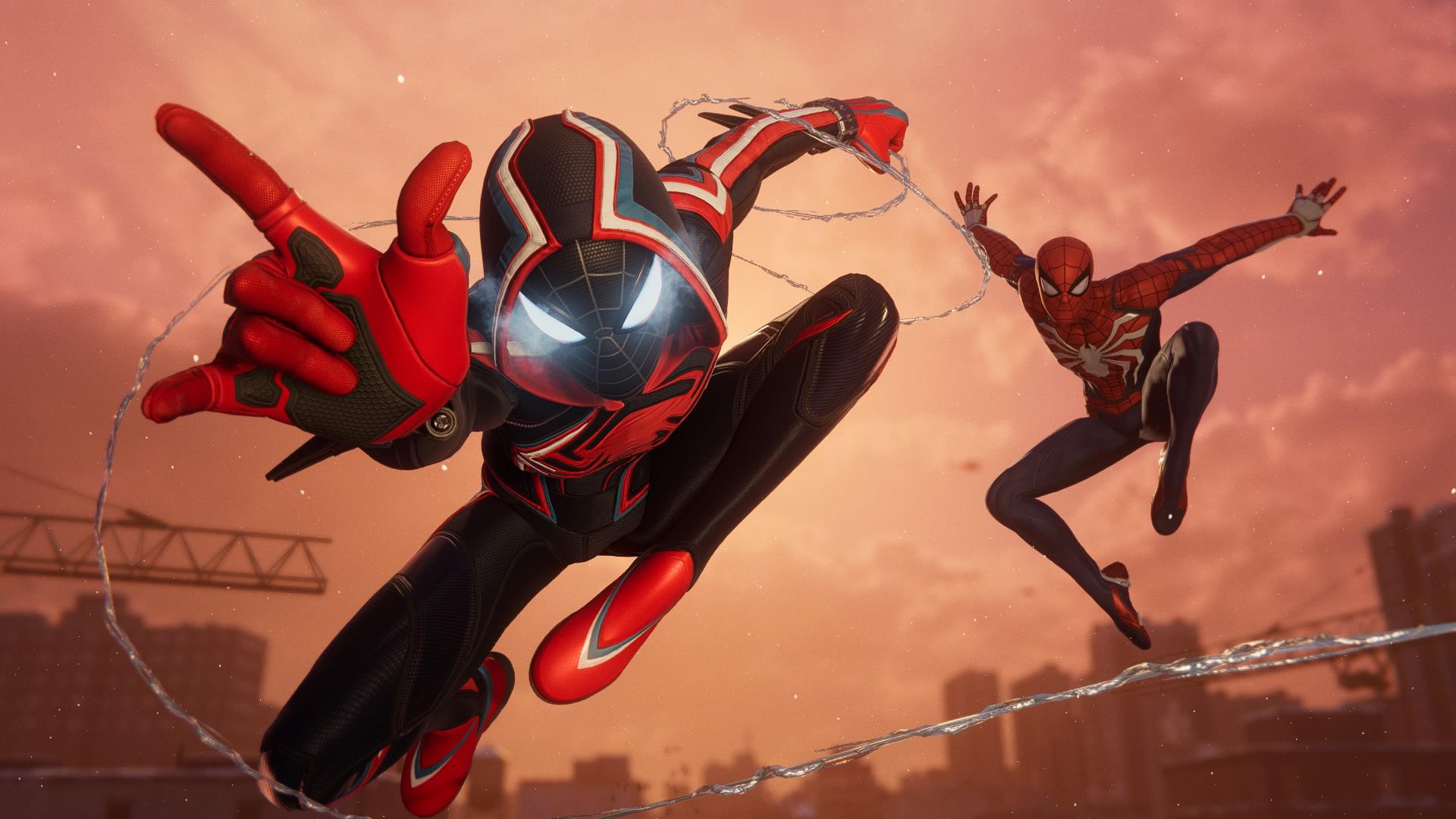 1920x1080 Peter and miles swinging together for
