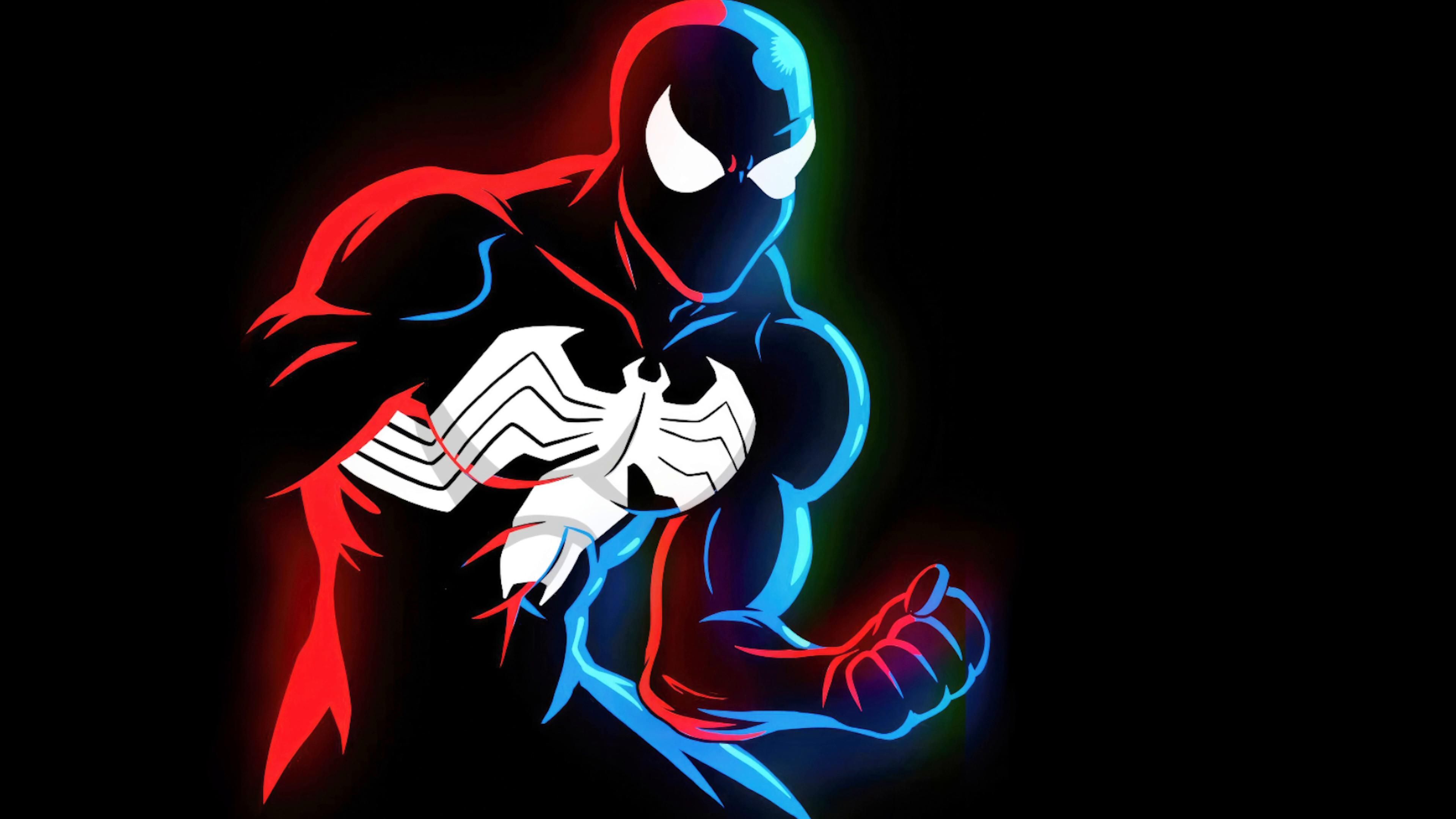 3840x2160 Spider Man in Black Suit Live Wallpaper
