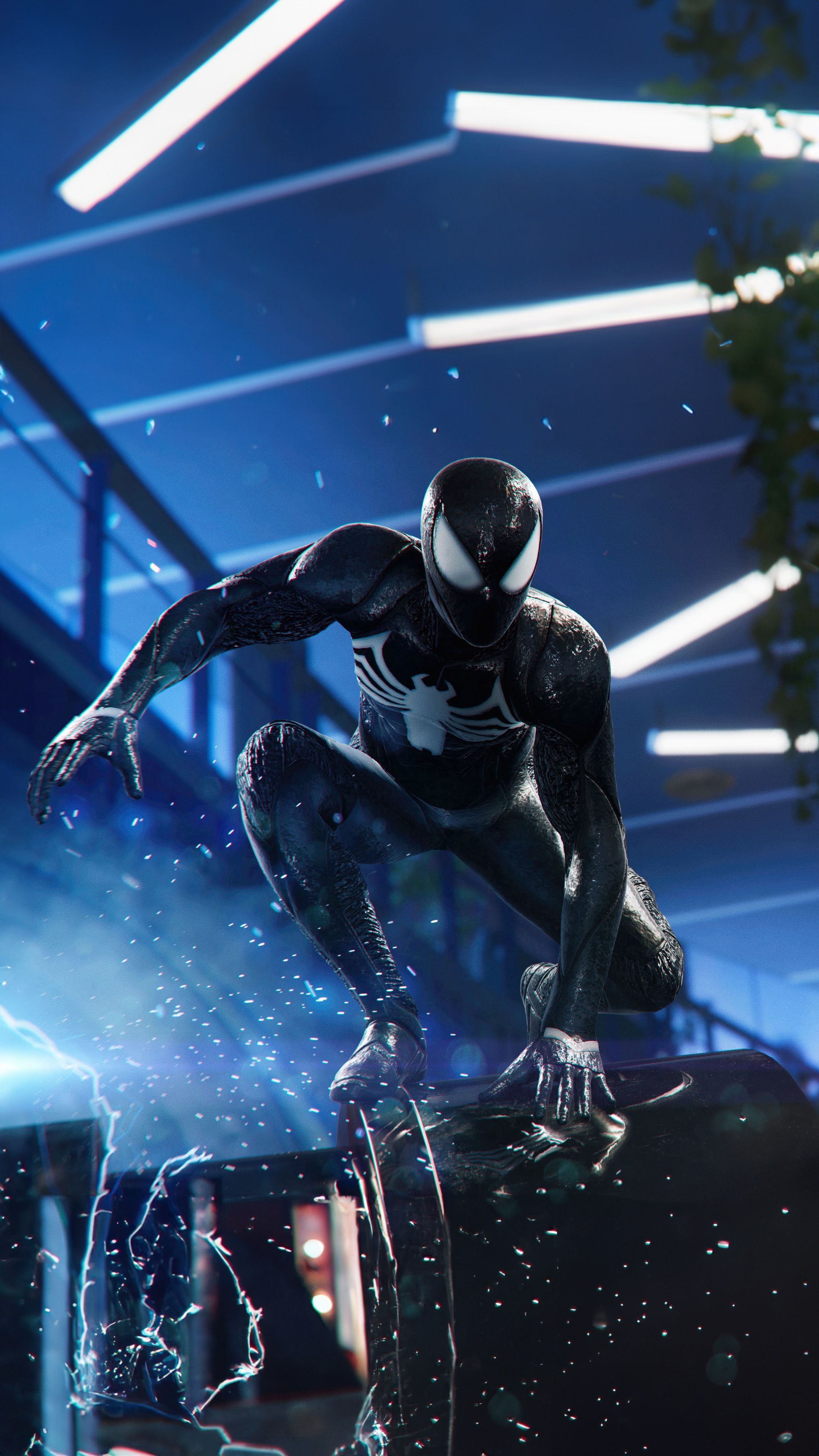 2227x3958 Symbiote Suit as a phone wallpaper
