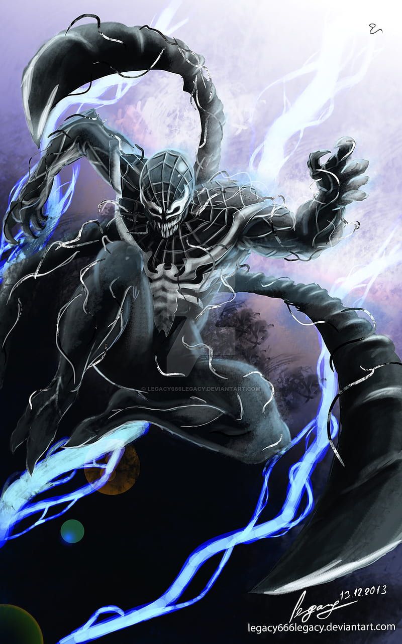 800x1283 Venom, black spider man, black suit