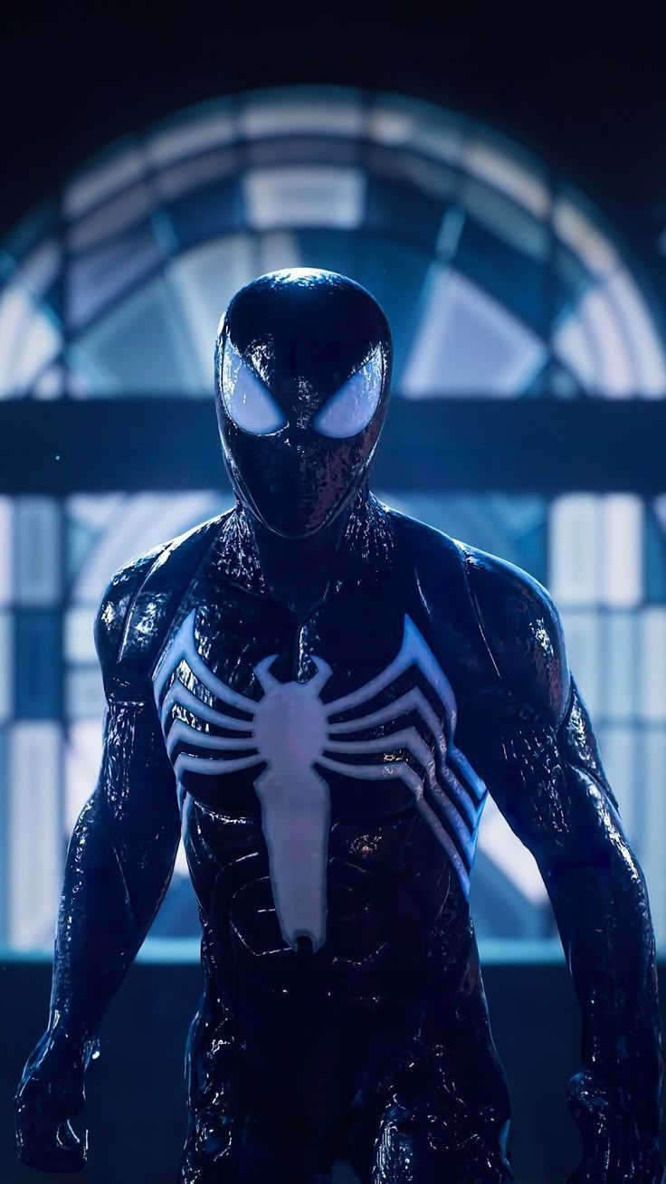 736x1308 Spider Man Black Suit. Marvel's Spider