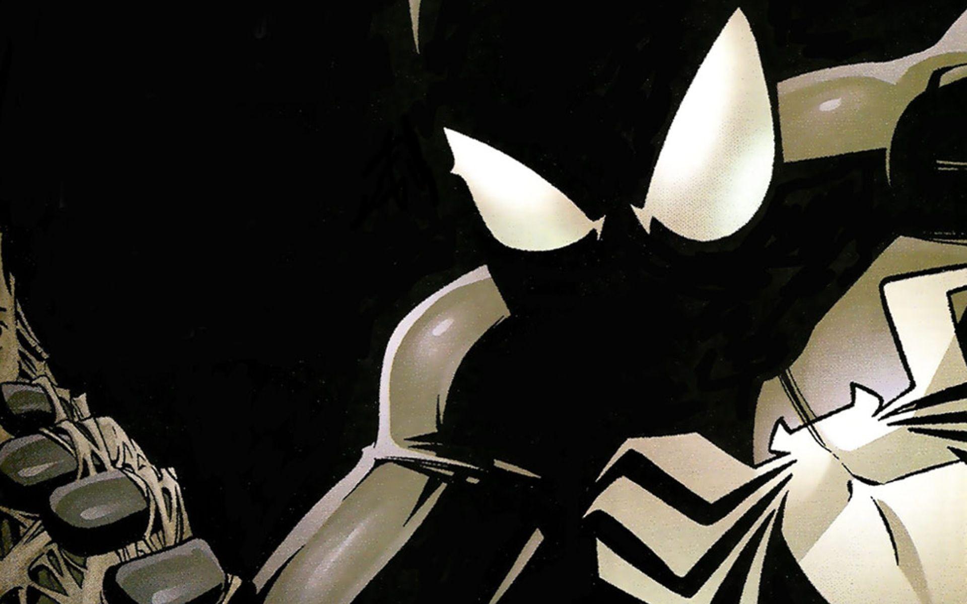 1920x1200 Spiderman Black Suit Wallpaper