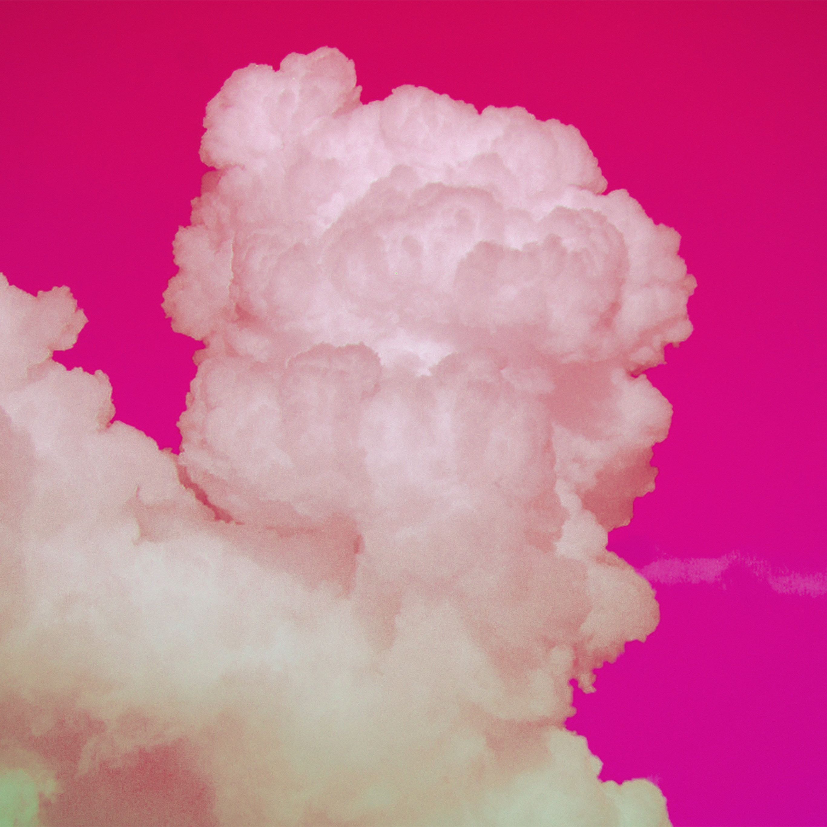 2732x2732 Cloud Neon Sky Art Red