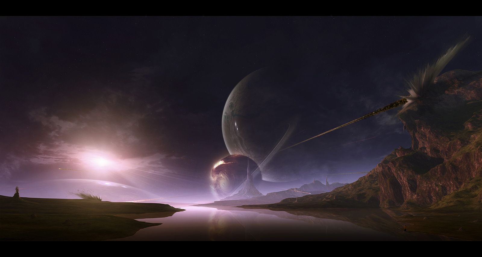 1600x853 Space Fantasy Wallpaper Set 26