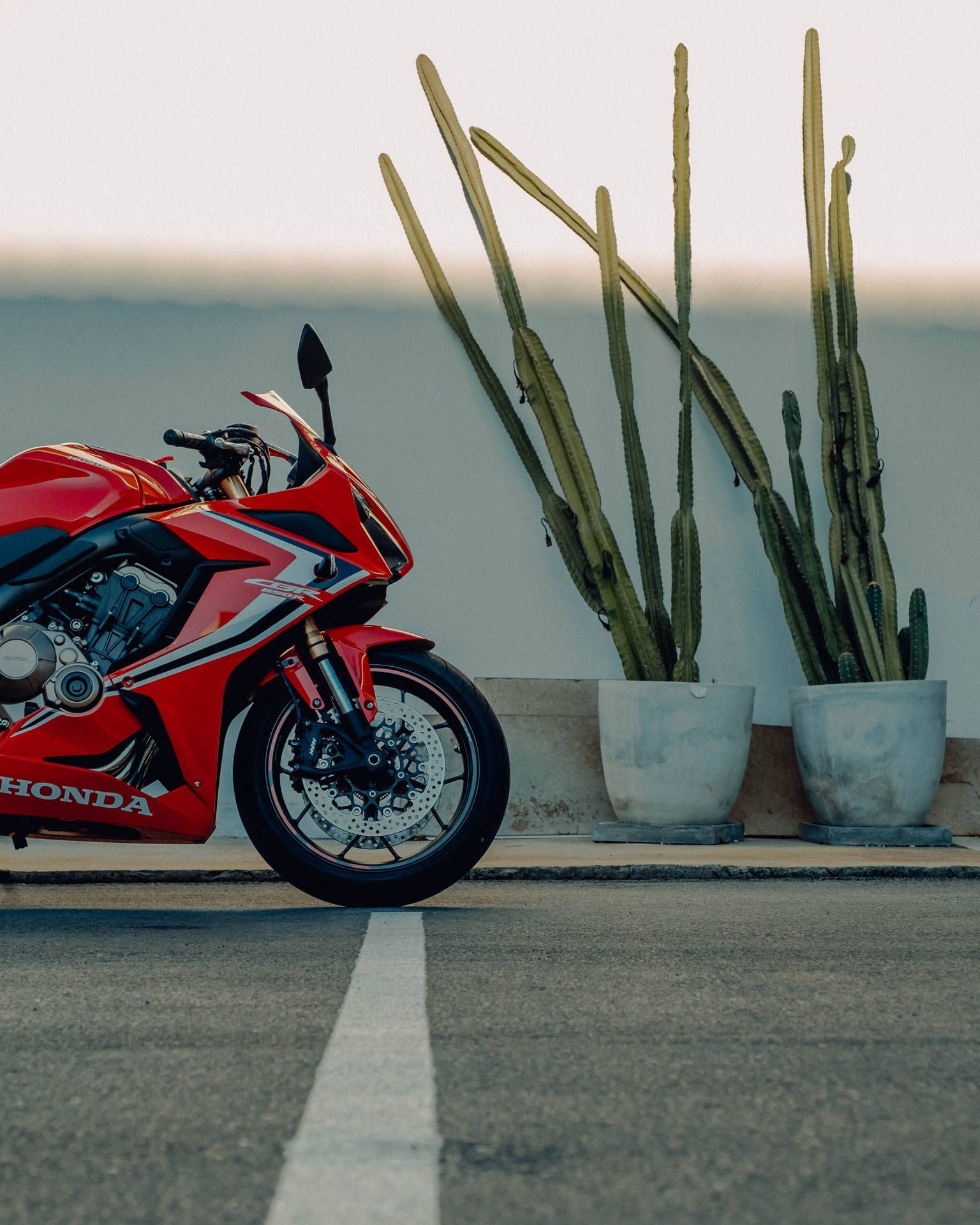 1536x1920 Cool Red Honda Motorcycle Wallpaper