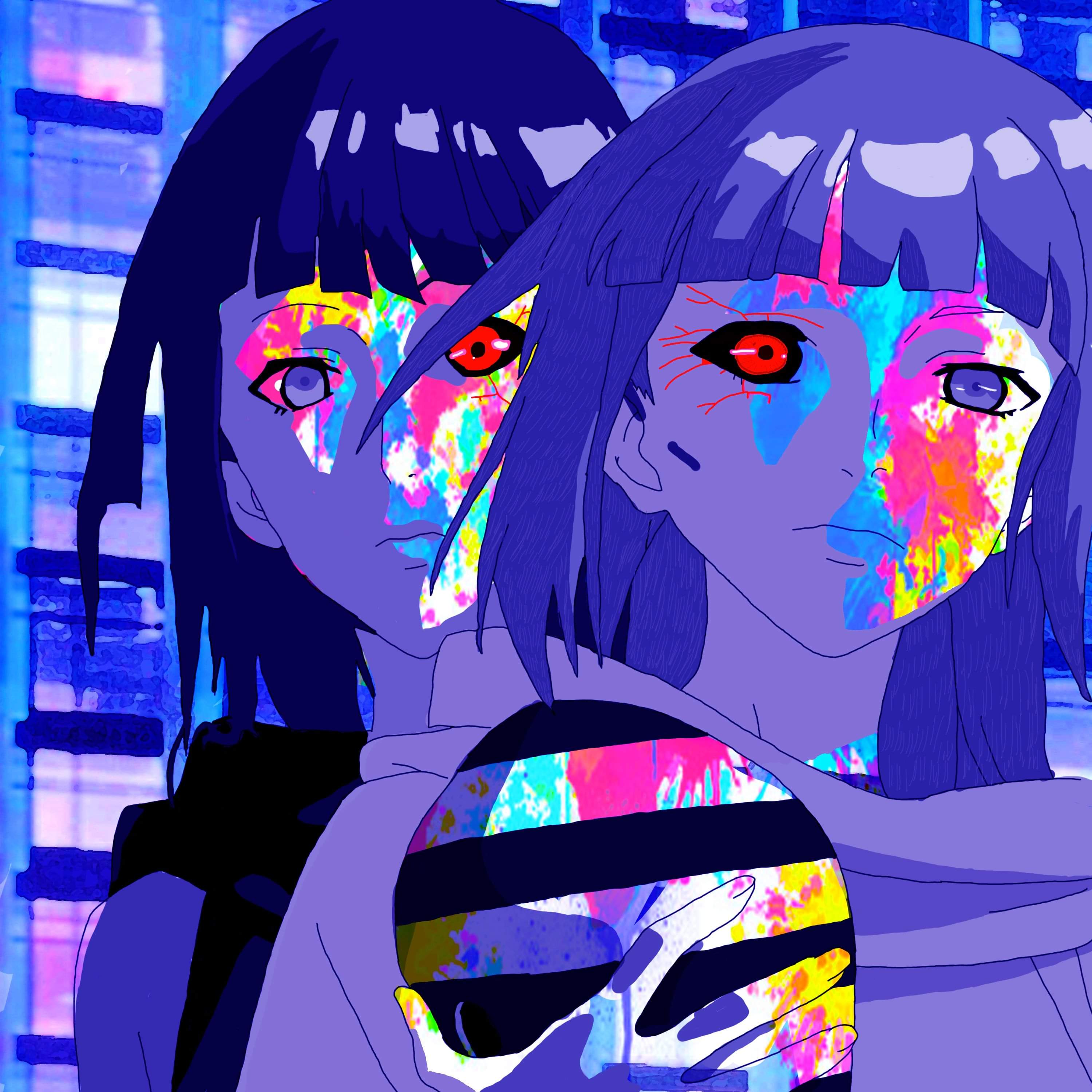 3000x3000 nashiro and kurona artwork