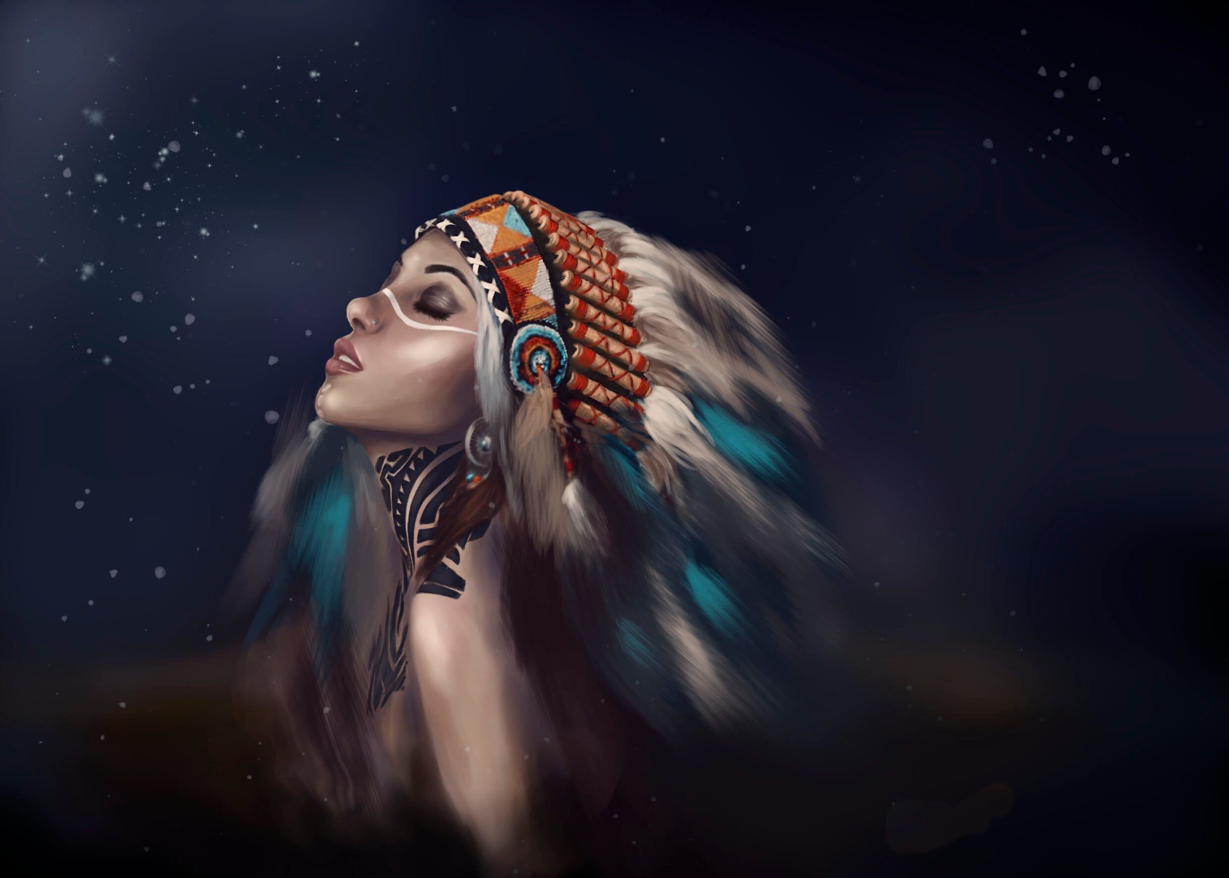 2480x1772 Native American Custom Portrait Native