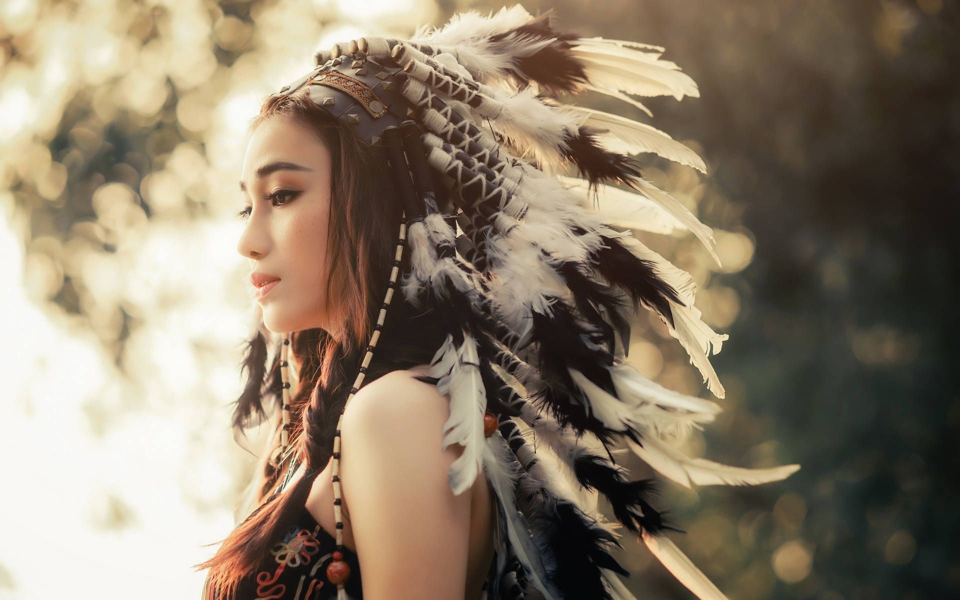 1920x1200 Native American War Bonnet Wallpaper