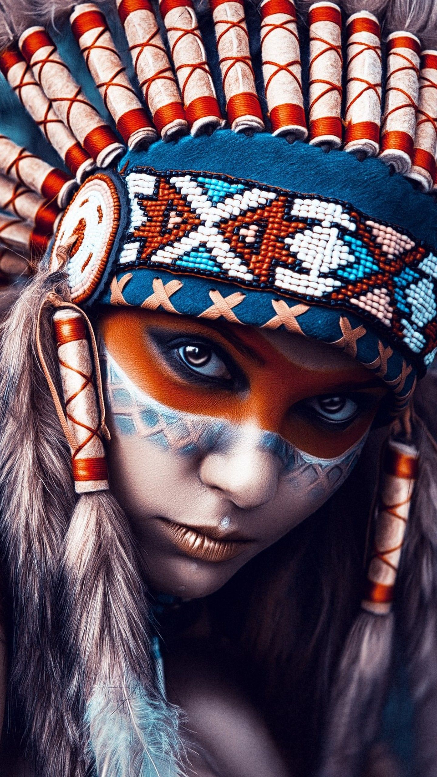 1440x2560 Native American Art Wallpaper