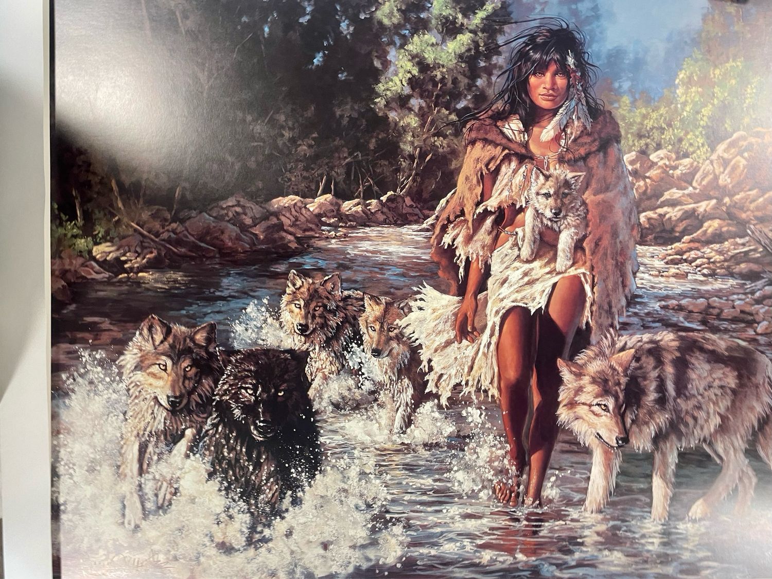 1500x1125 Print Wolf People Crossing