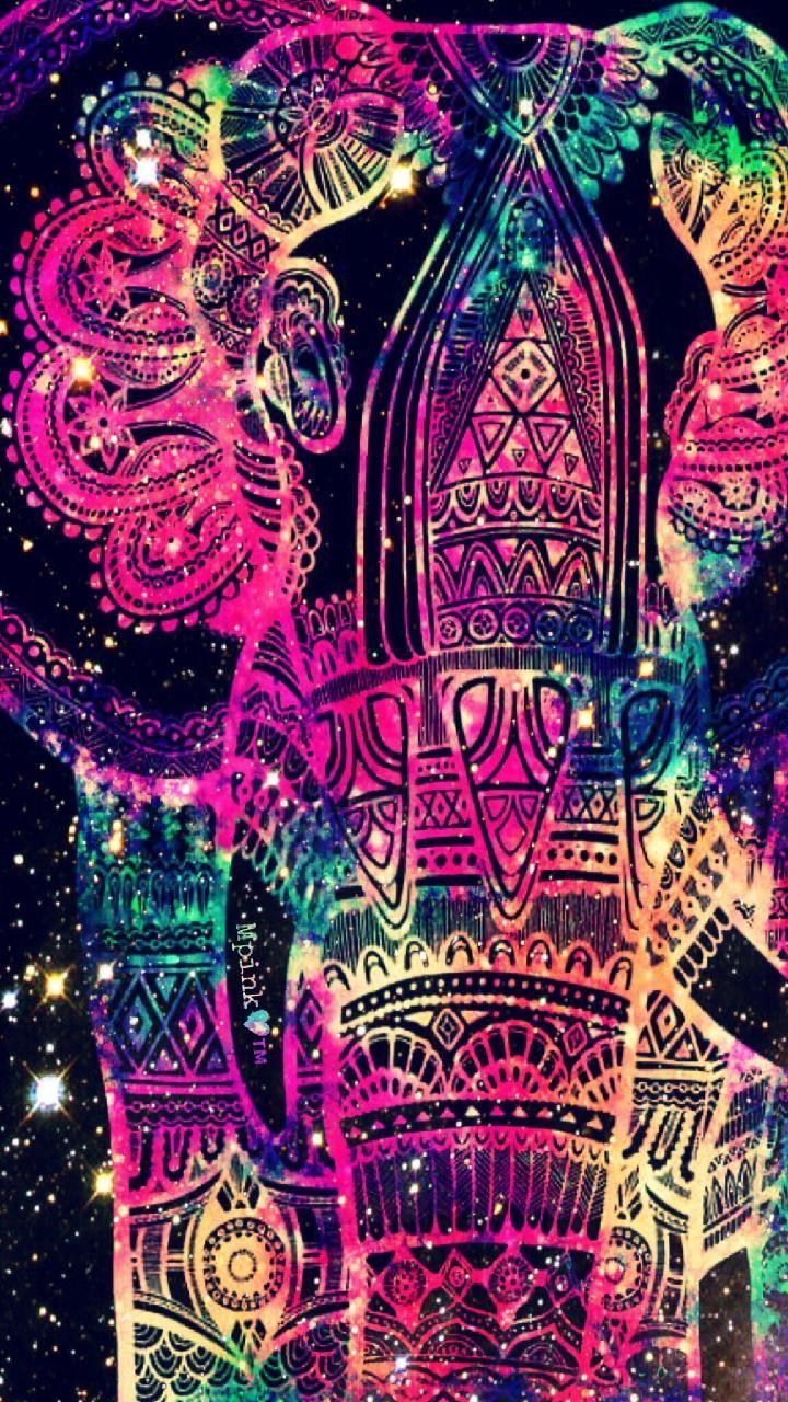 720x1280 Funky Elephant Galaxy Wallpaper #androidwallpaper