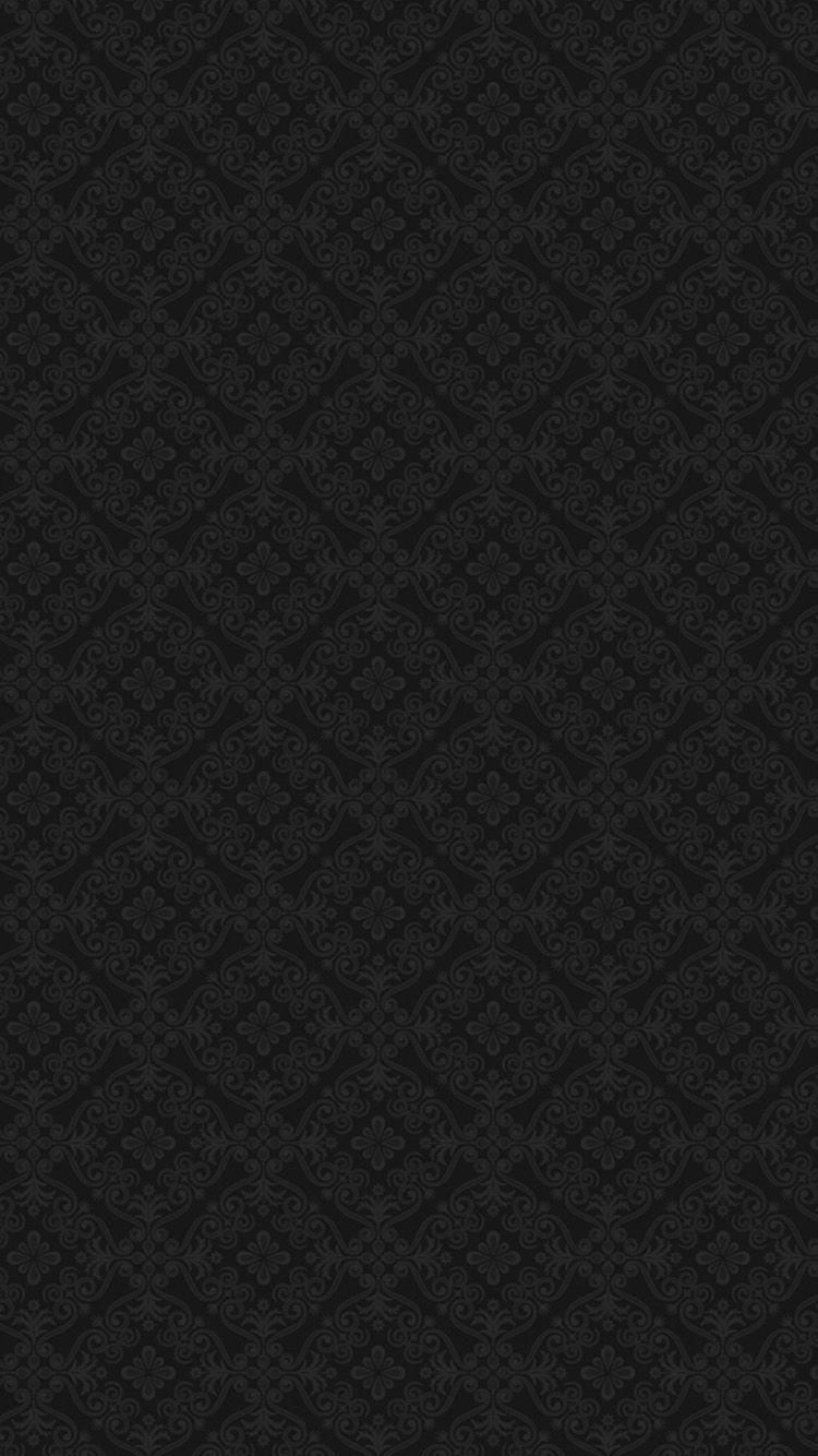 750x1334 Black baroque iPhone 6 Изображение JPEG, 750 × 1334