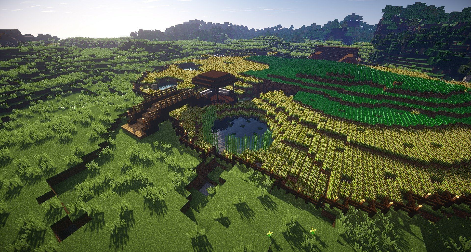 1920x1028 Minecraft HD Wallpaper: A Scenic View