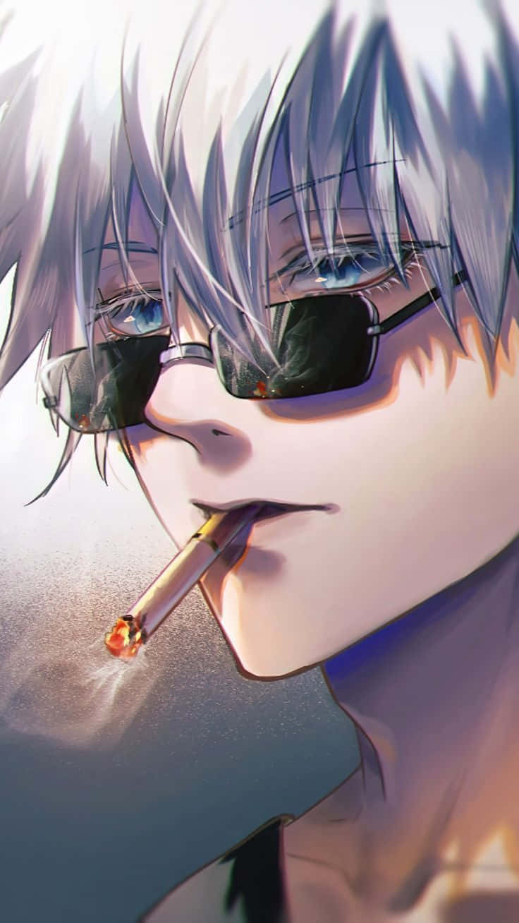 736x1308 Nice Anime Smoking Gojo Satoru