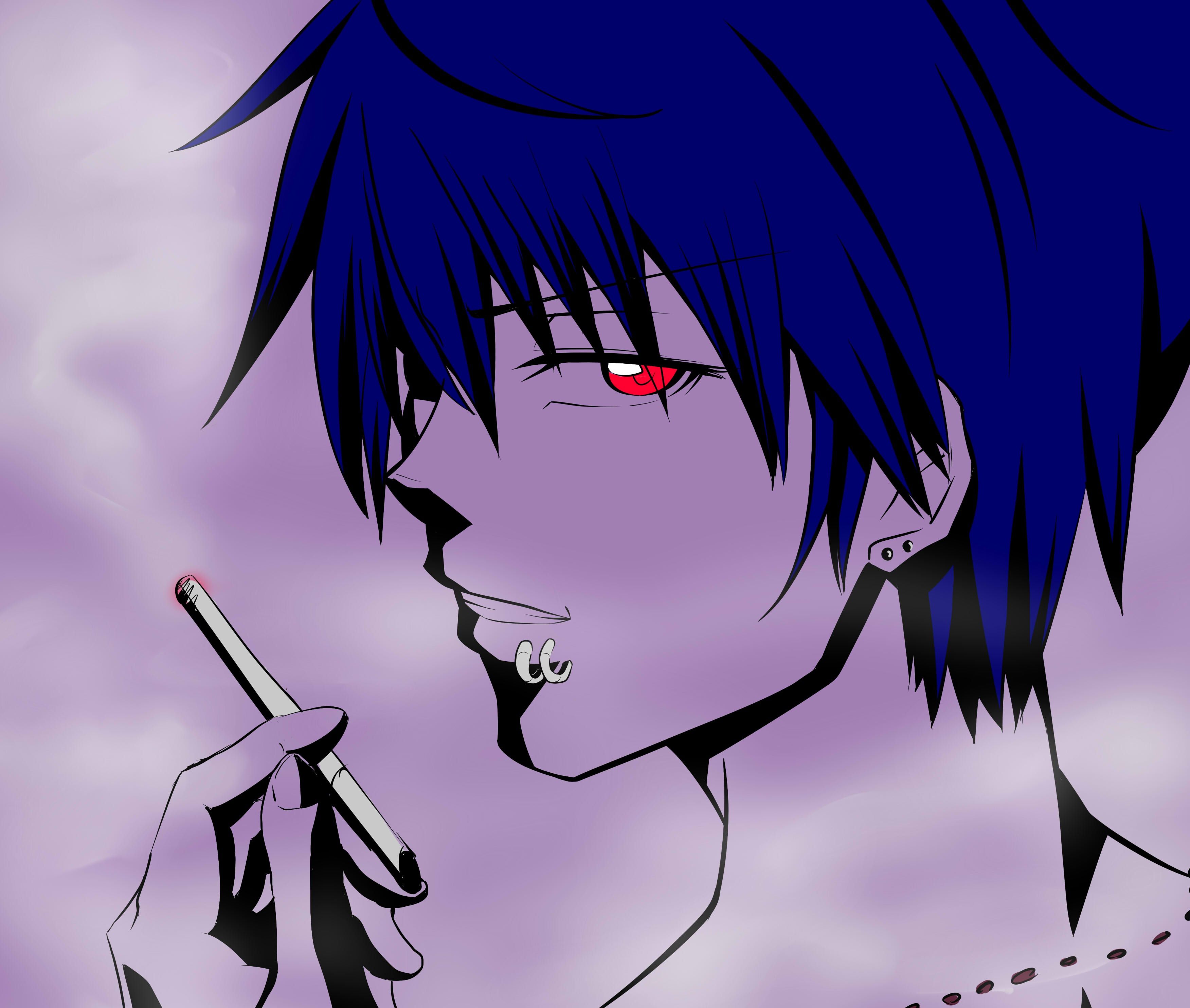3504x2968 Download Smoking Cigarette Red Eyes