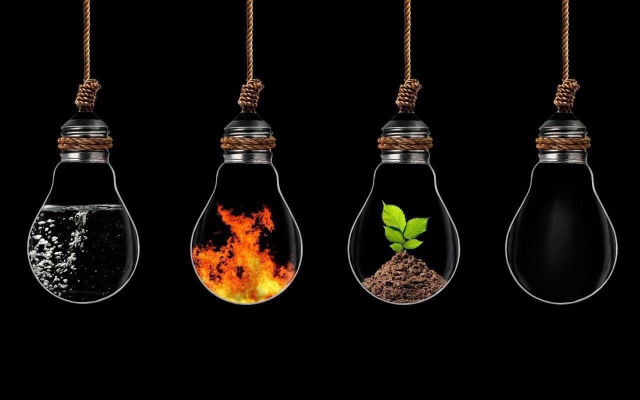 1280x800 The Elements Light Bulbs wallpaper. The Elements Light