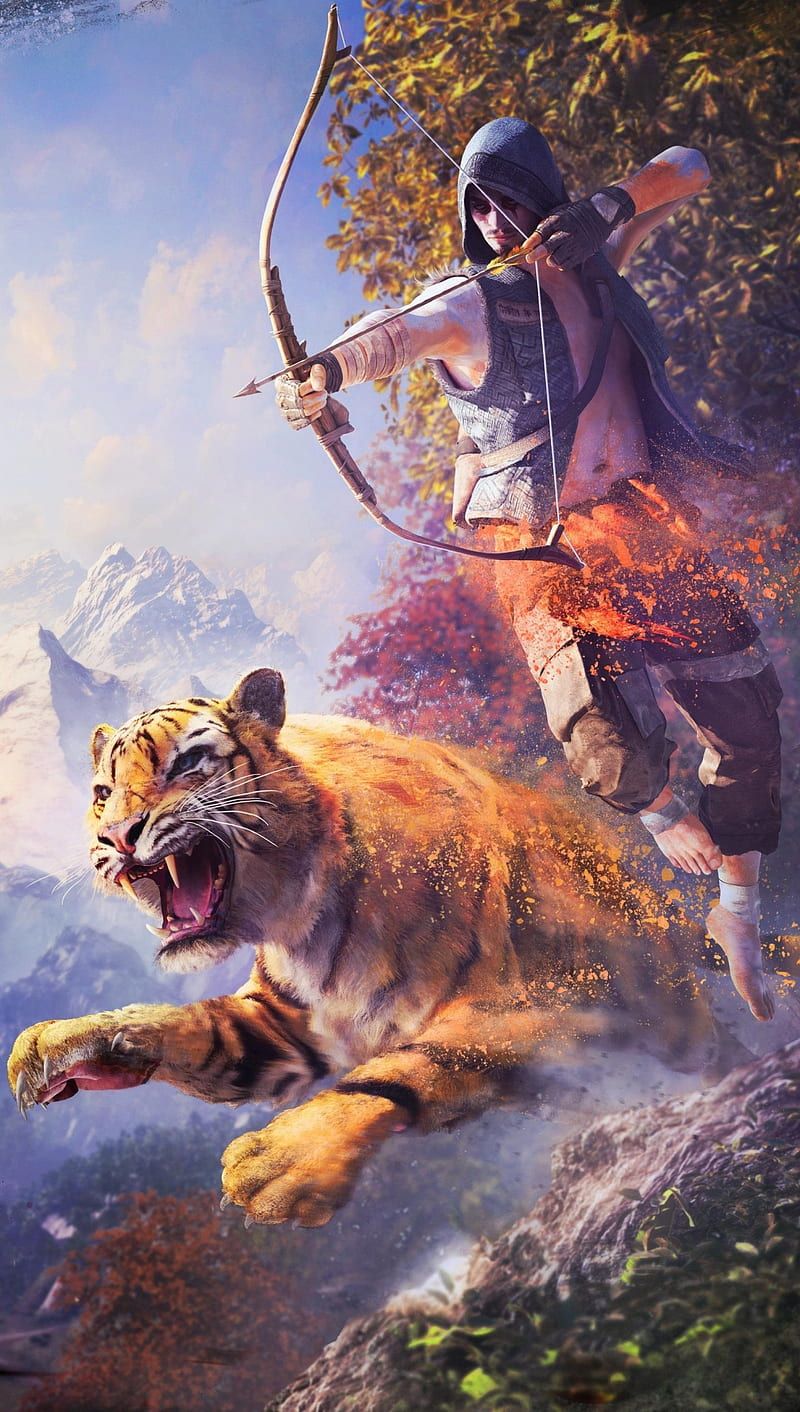 800x1412 Far Cry, tiger, video game, HD phone