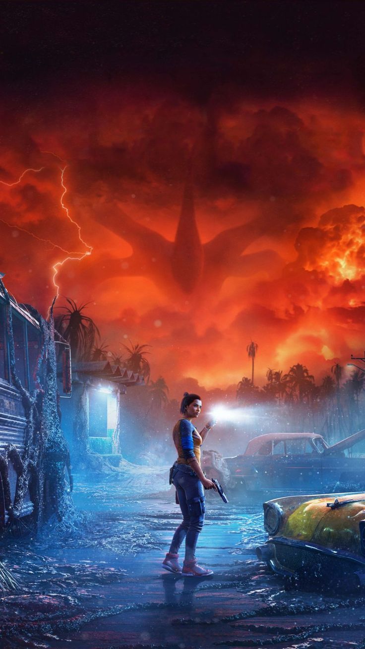 736x1308 Stranger Things Game Poster 4K Ultra HD