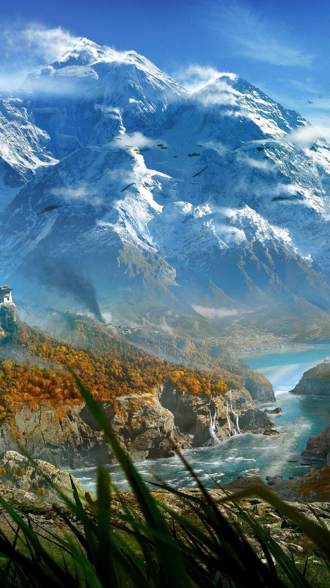 1080x1920 Stunning Far Cry 4 Landscape Wallpaper