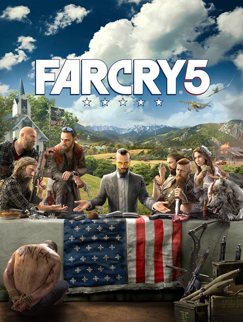 774x1024 Picture Far Cry Men 5 Flag Games Table