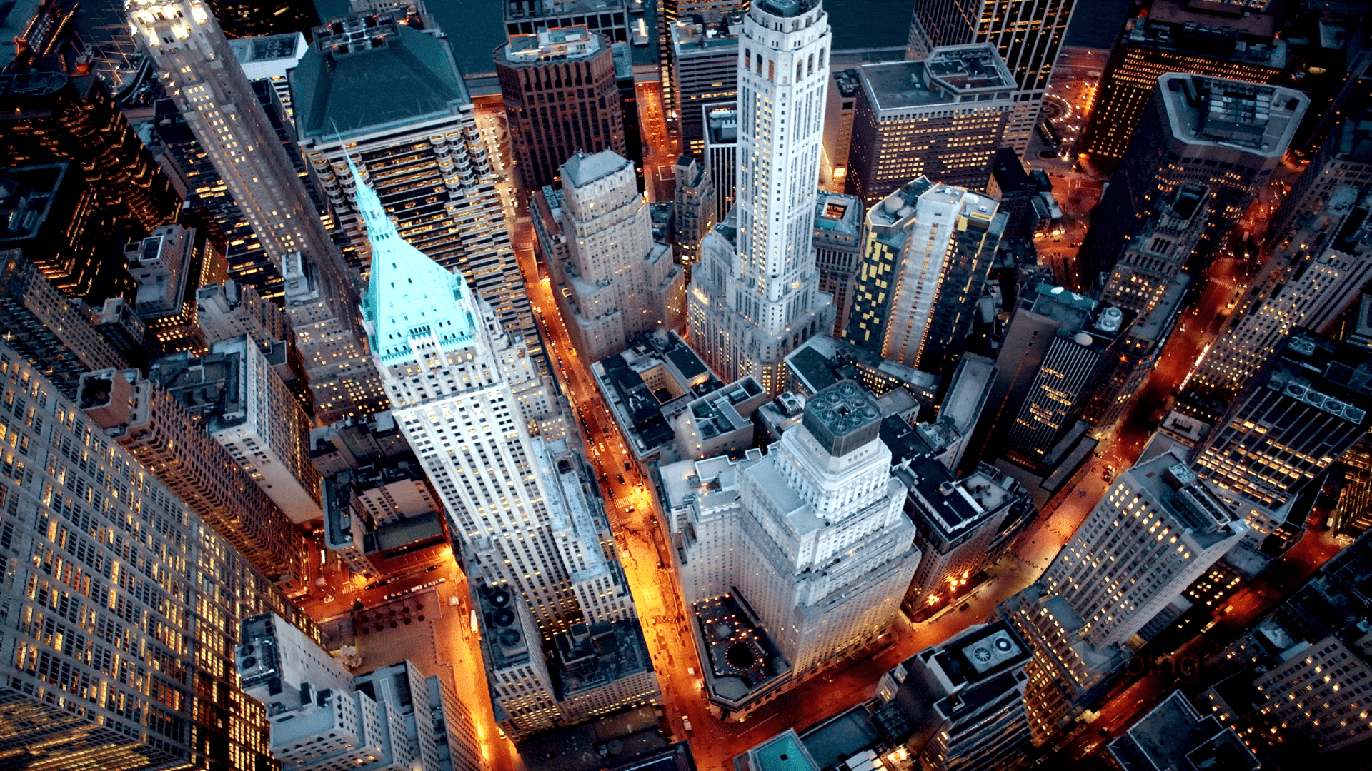 1920x1080 NYC Aerial View Wallpaper