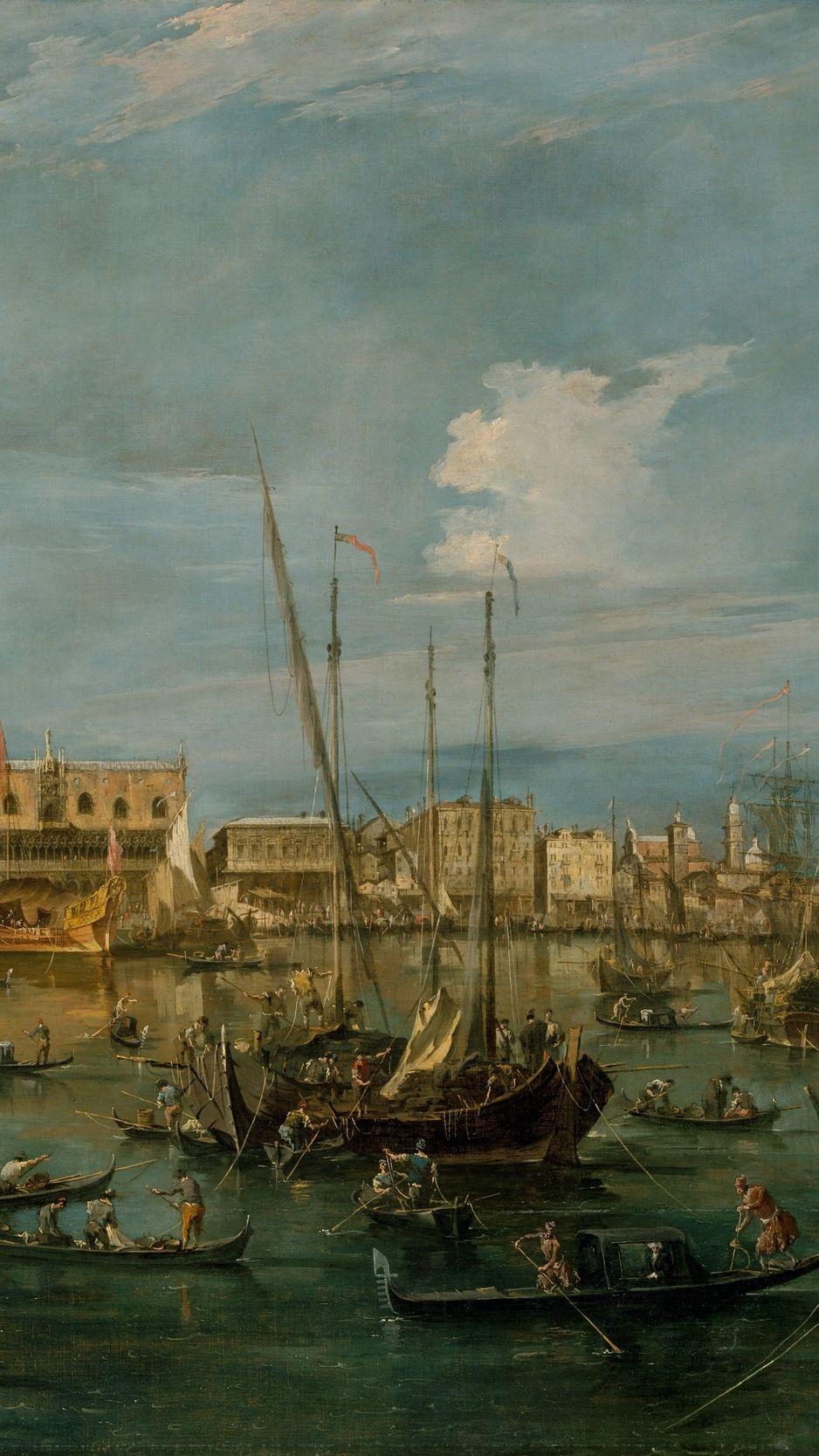 938x1668 Download wallpaper 938x1668 francesco guardi, venice from the bacino