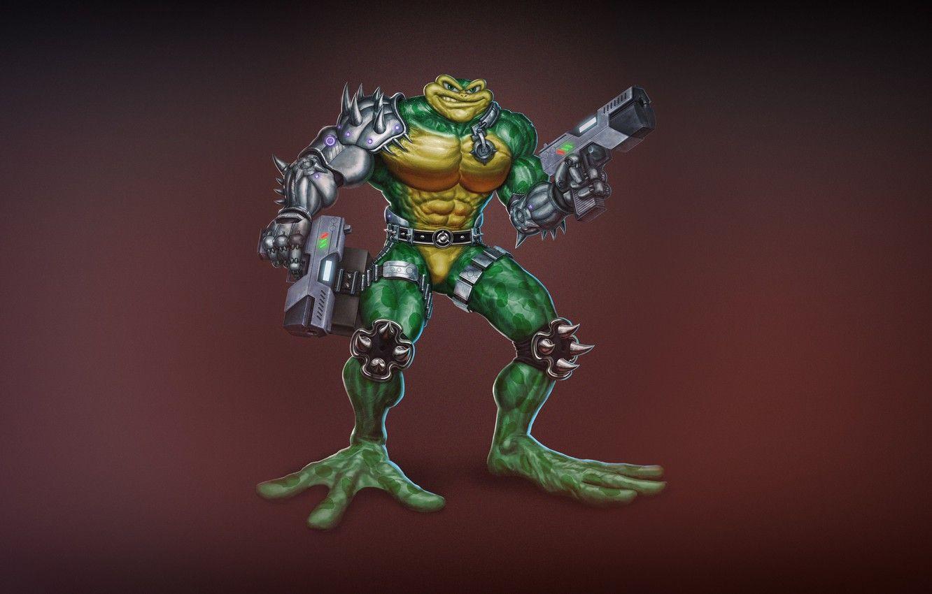 1332x850 Wallpaper Minimalism, Figure, Art, Toad, Battletoads, Rash