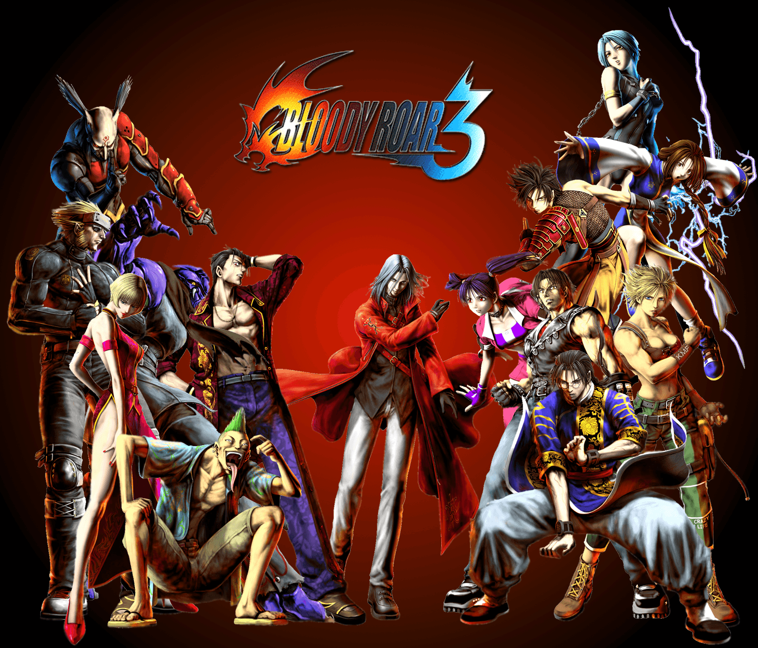 1500x1284 Bloody Roar Wallpaper