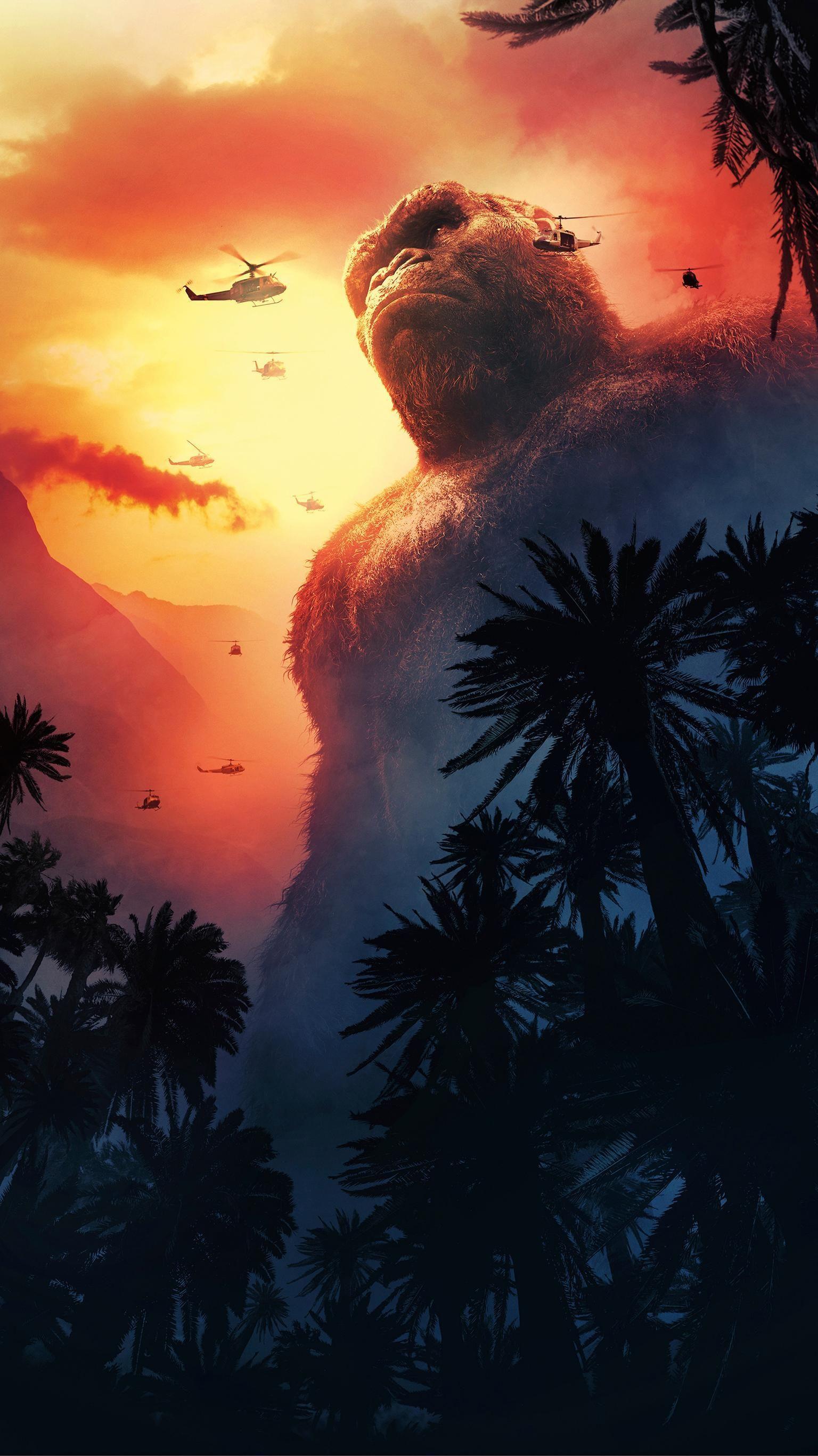 1536x2732 Kong: Skull Island (2017) Phone Wallpaper. King