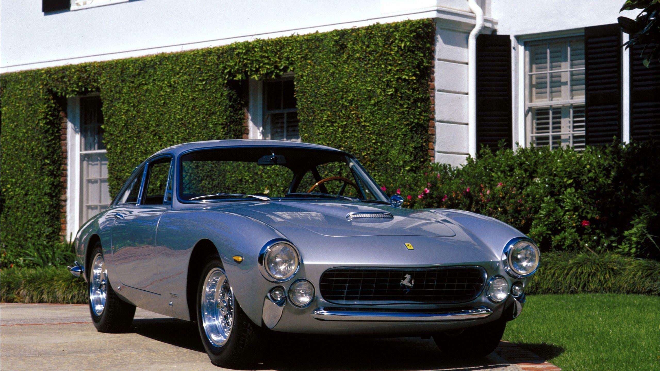 2560x1440 Download 2560x1440 Ferrari 250 Berlinetta, Silver, Retro