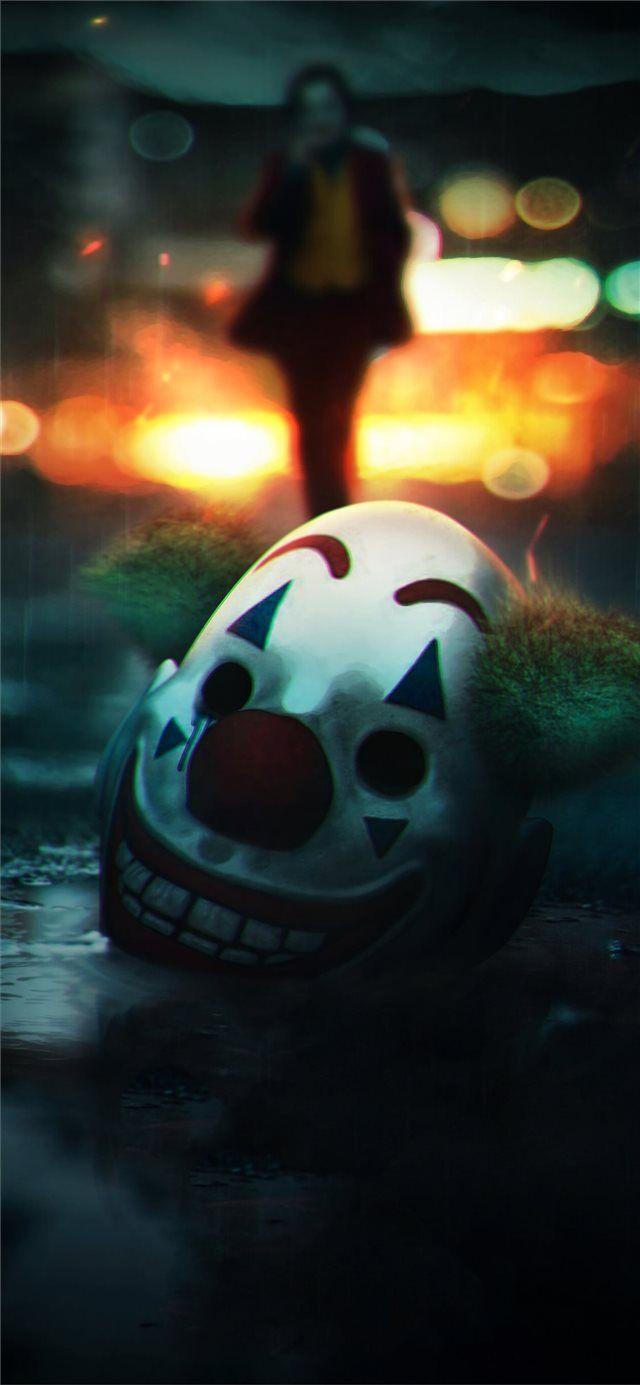640x1385 the joker mask off iPhone X Wallpaper Free Download