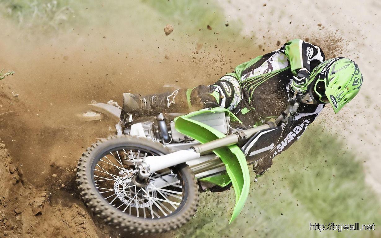 1229x768 Kawasaki Dirtbike Wallpaper 1064