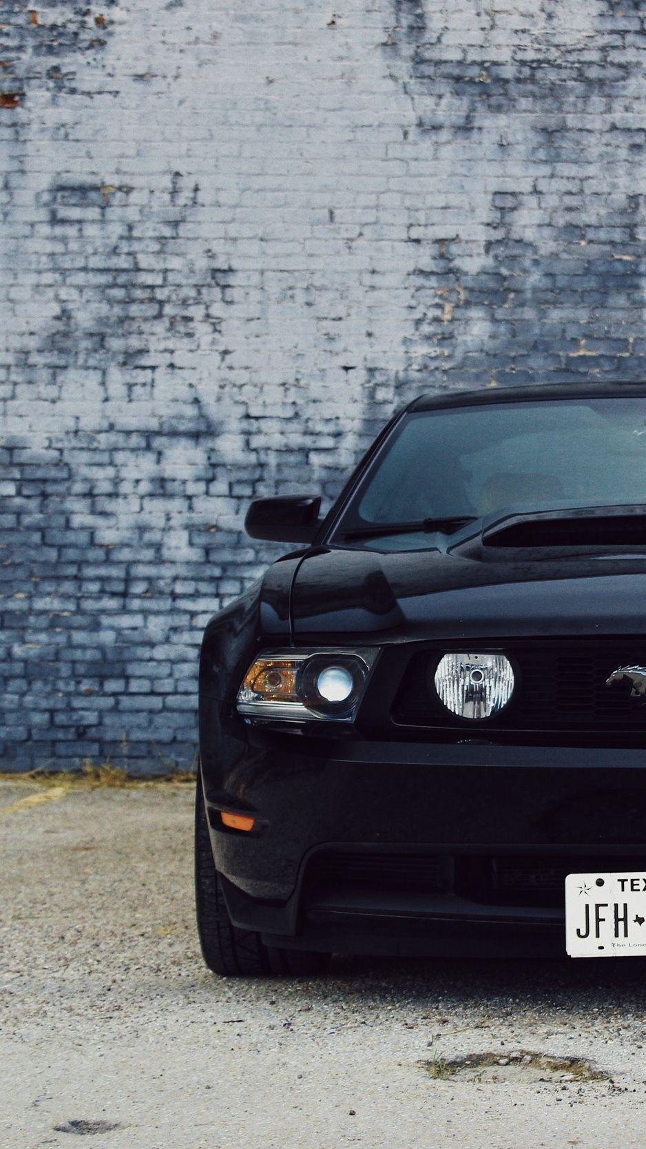 938x1668 Download wallpaper 938x1668 ford mustang, car, black, front