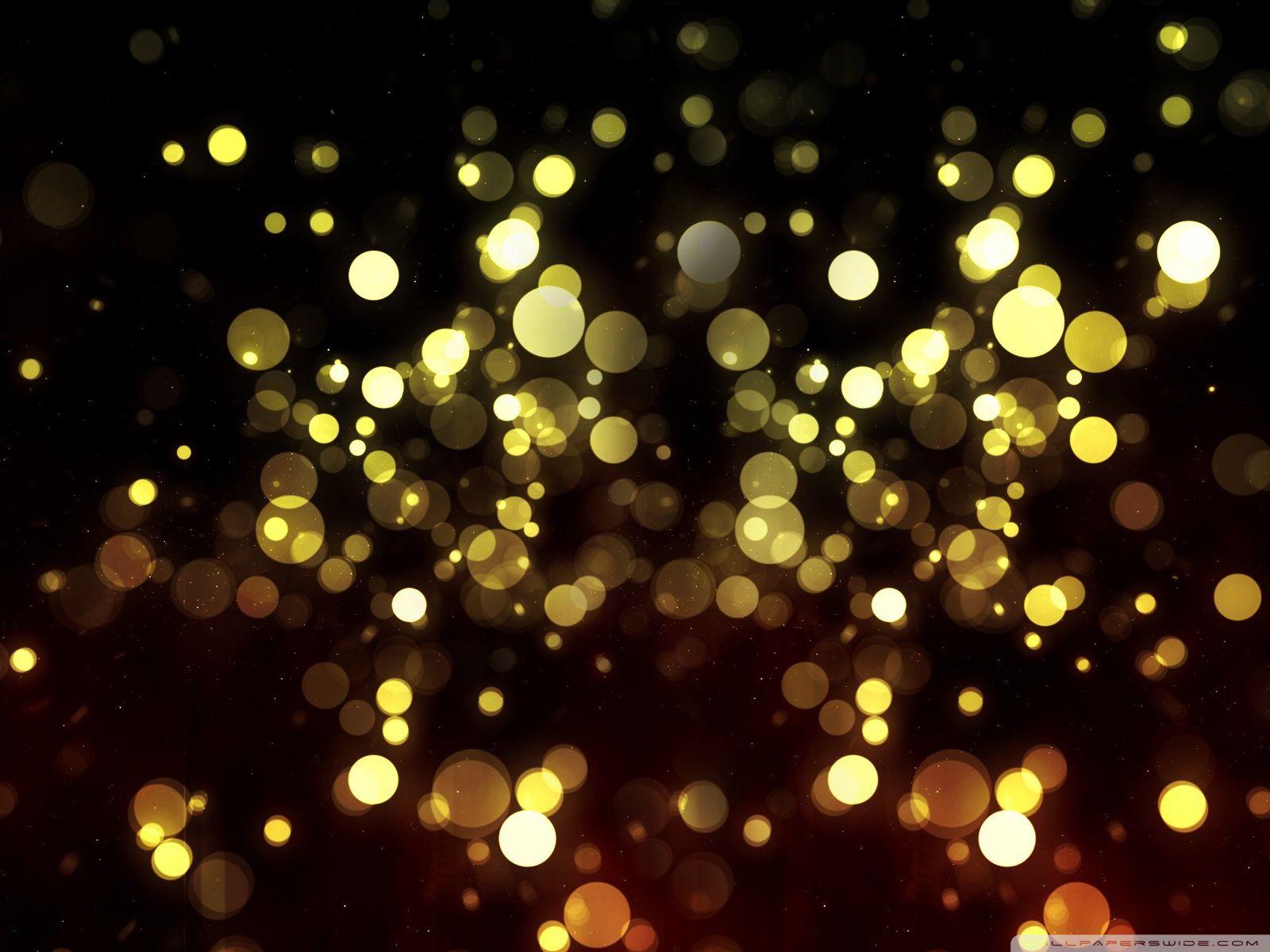 1600x1200 Abstract Golden Bokeh ❤ 4K HD Desktop Wallpaper for 4K