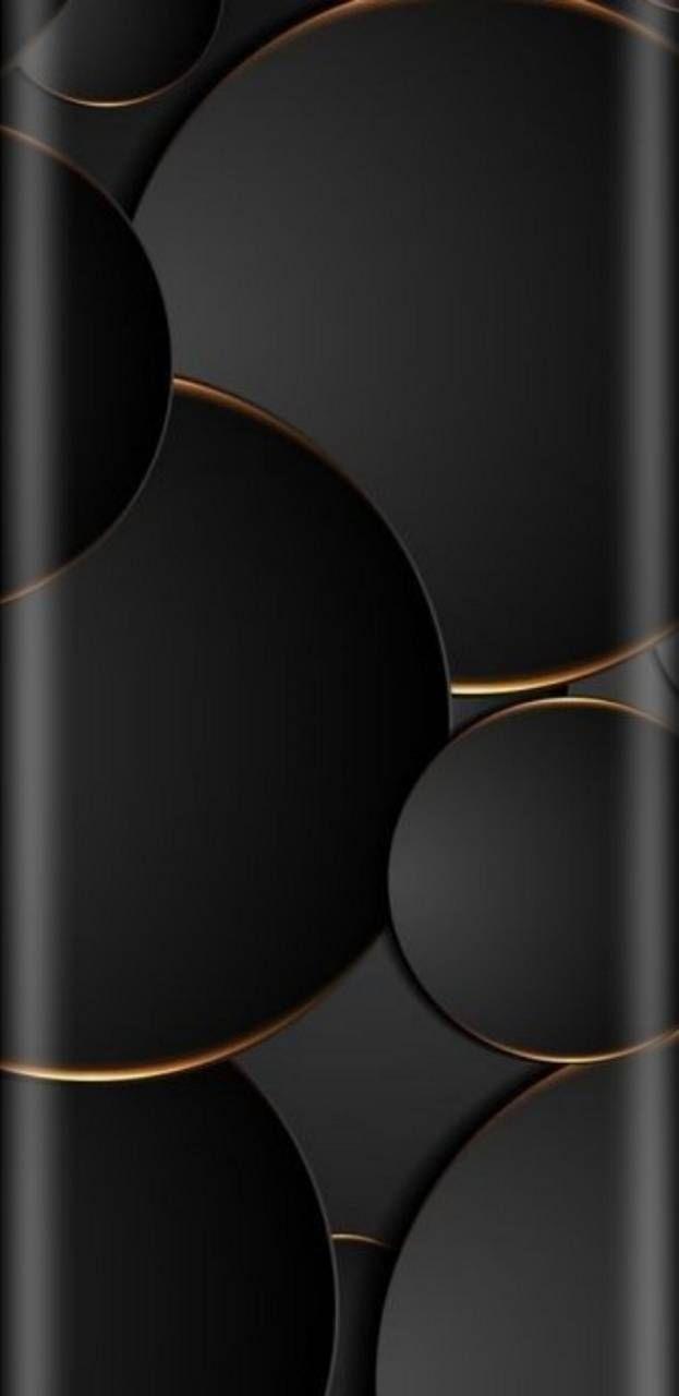 623x1280 Abstract Black Gold Wallpaper