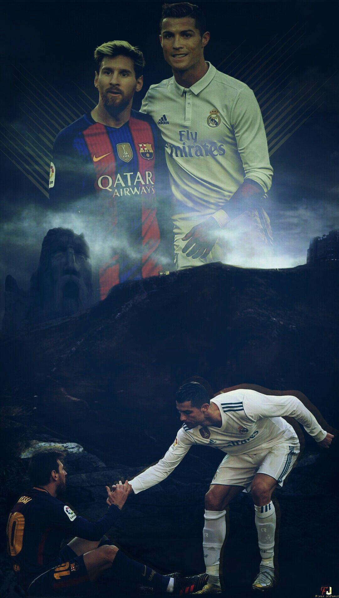 1080x1905 Wallpaper Messi & Ronaldo. Real madrid. Messi vs ronaldo