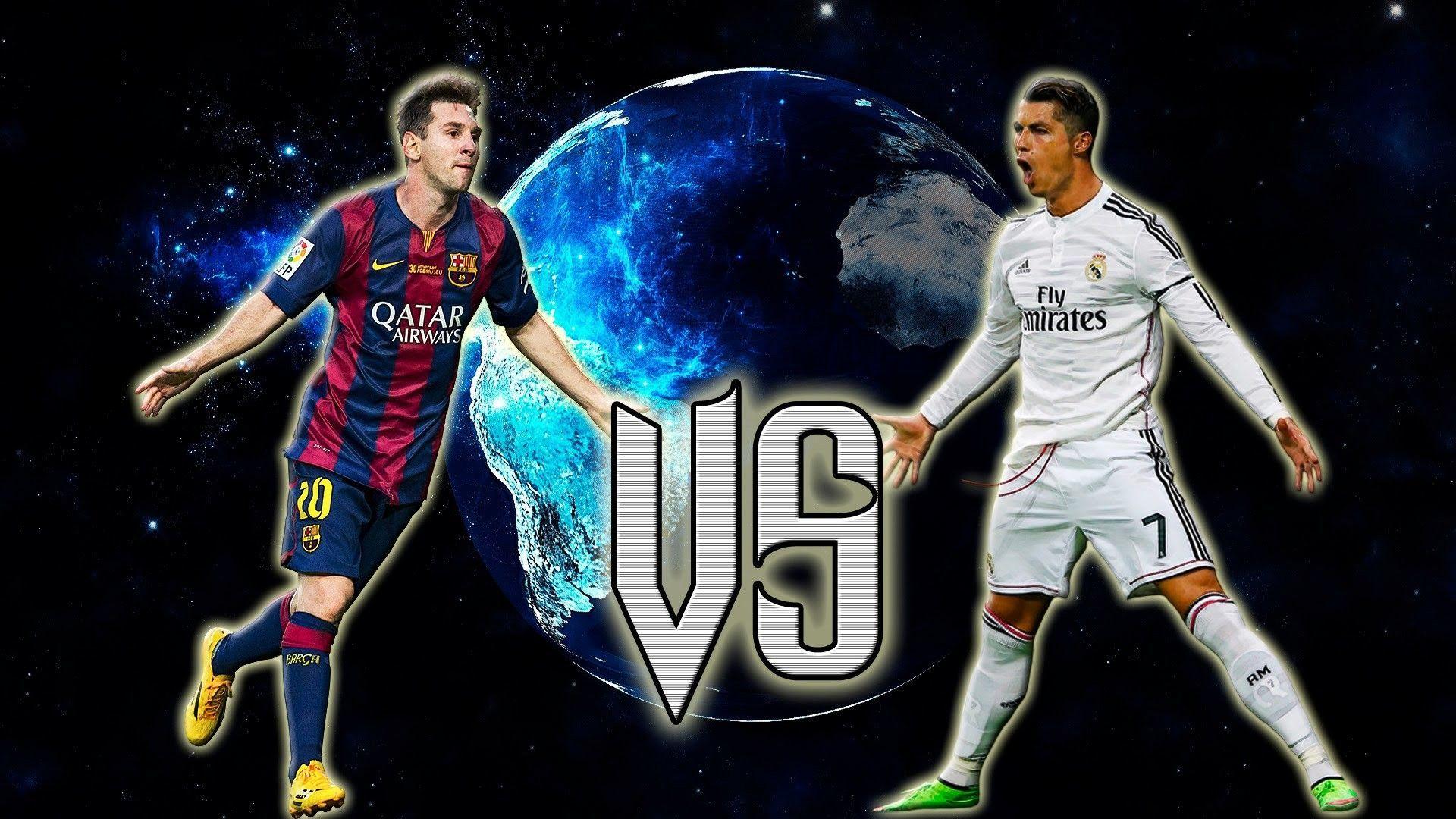 1920x1080 Messi and Ronaldo Wallpaper