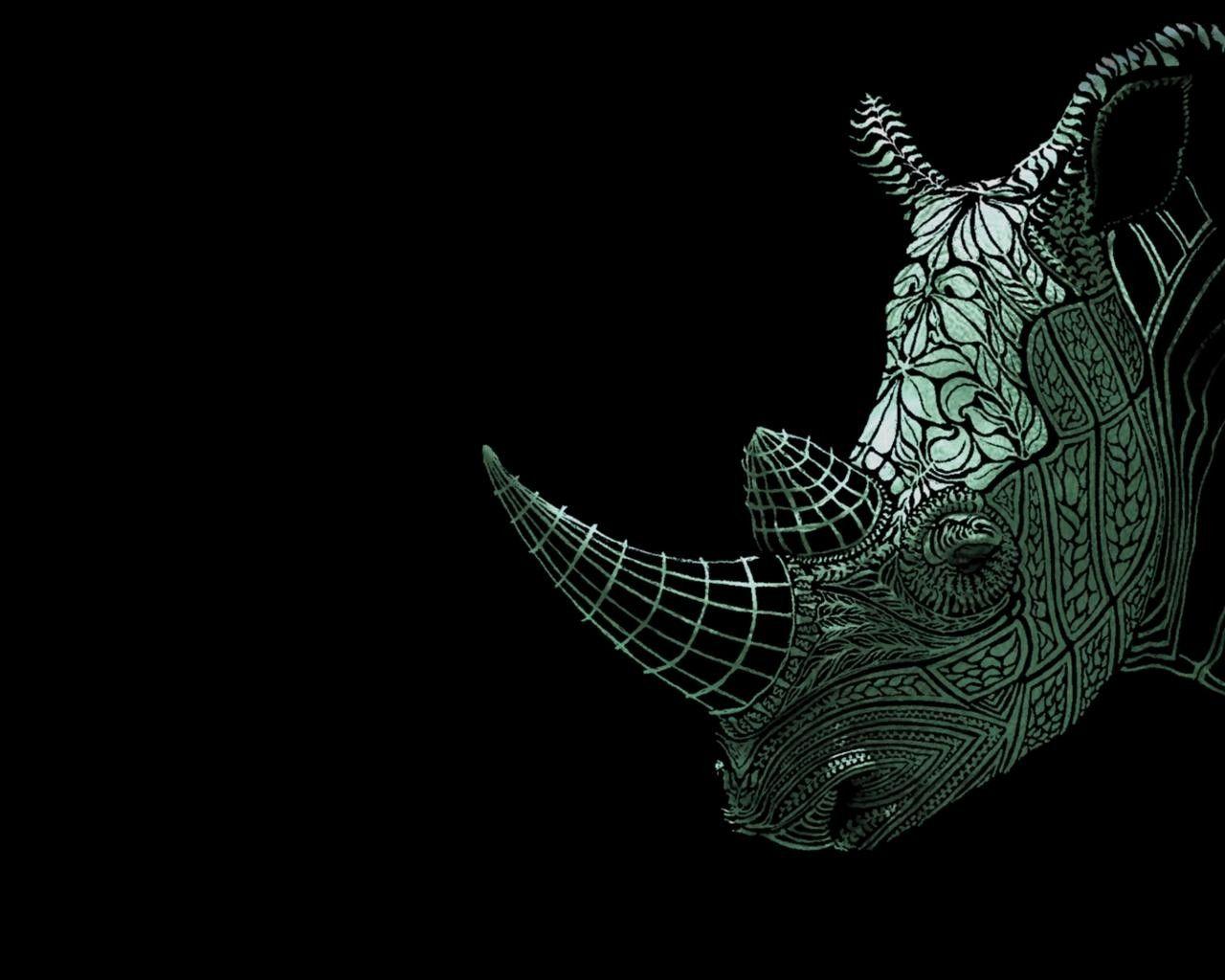 1280x1024 Rhino iPhone Background. Rhino