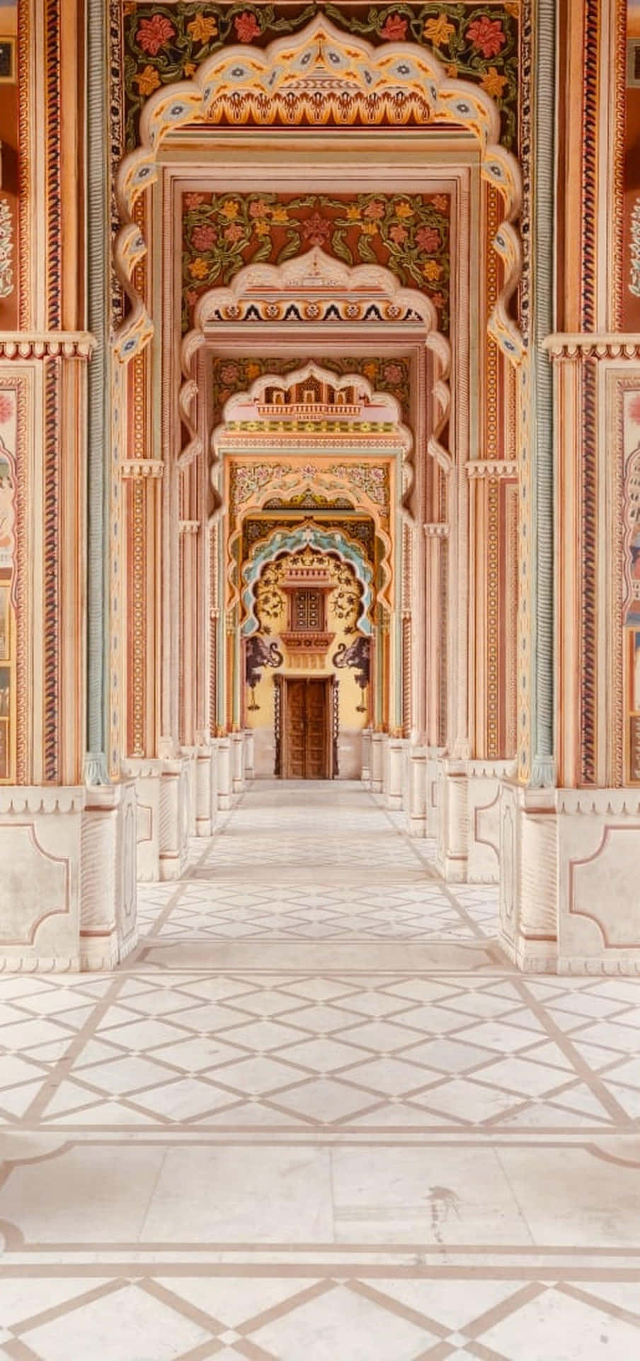 904x1920 Download Ornate Palace Corridor_ Old Money Wallpaper