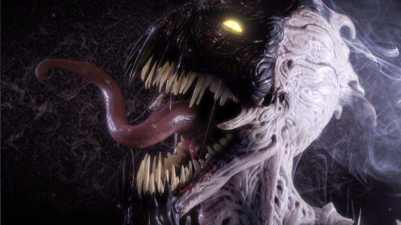 1366x768 Venom Wallpaper HD