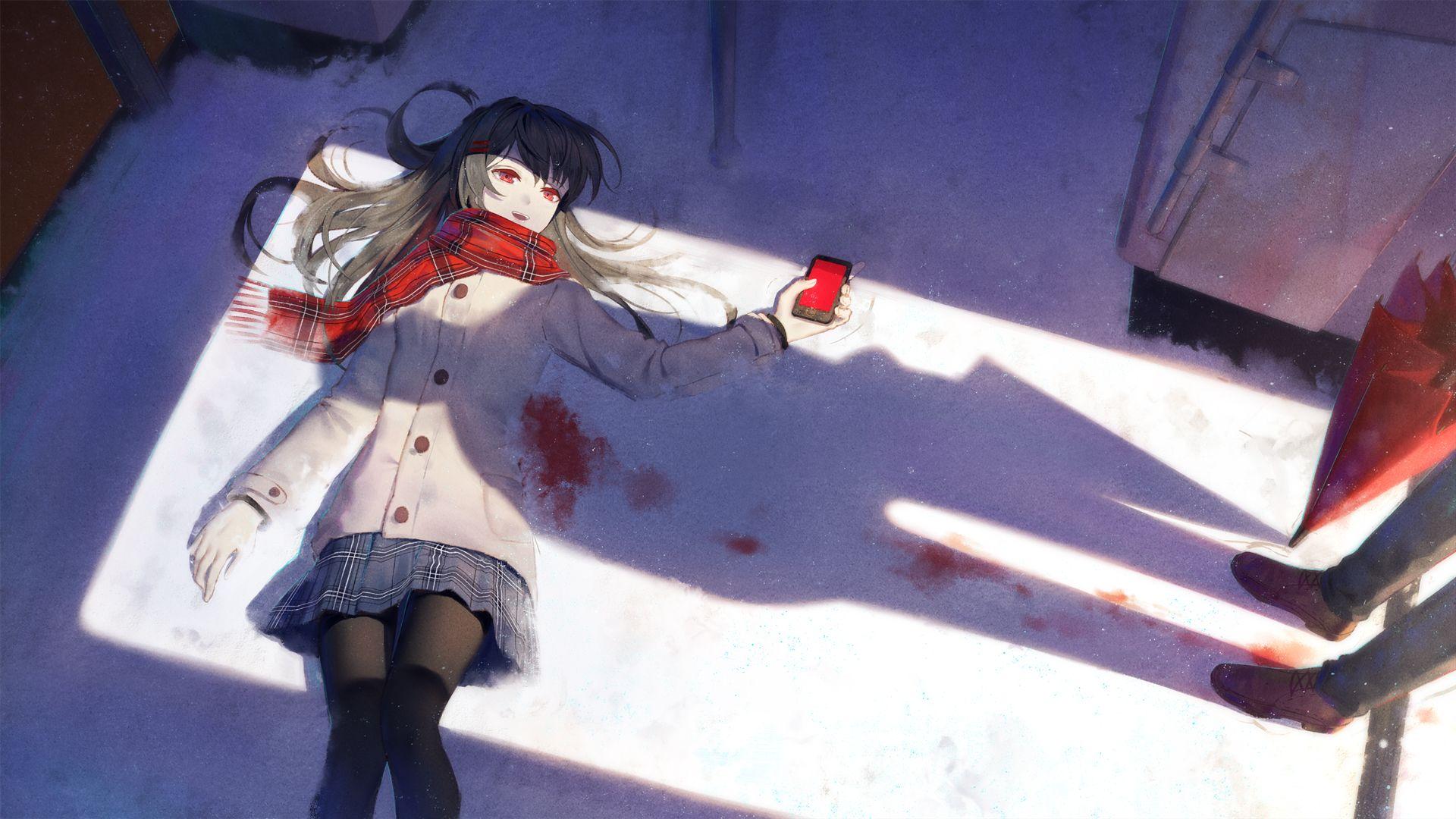 1920x1080 1920x1080 Original (Anime), Blood, Anime, Girl