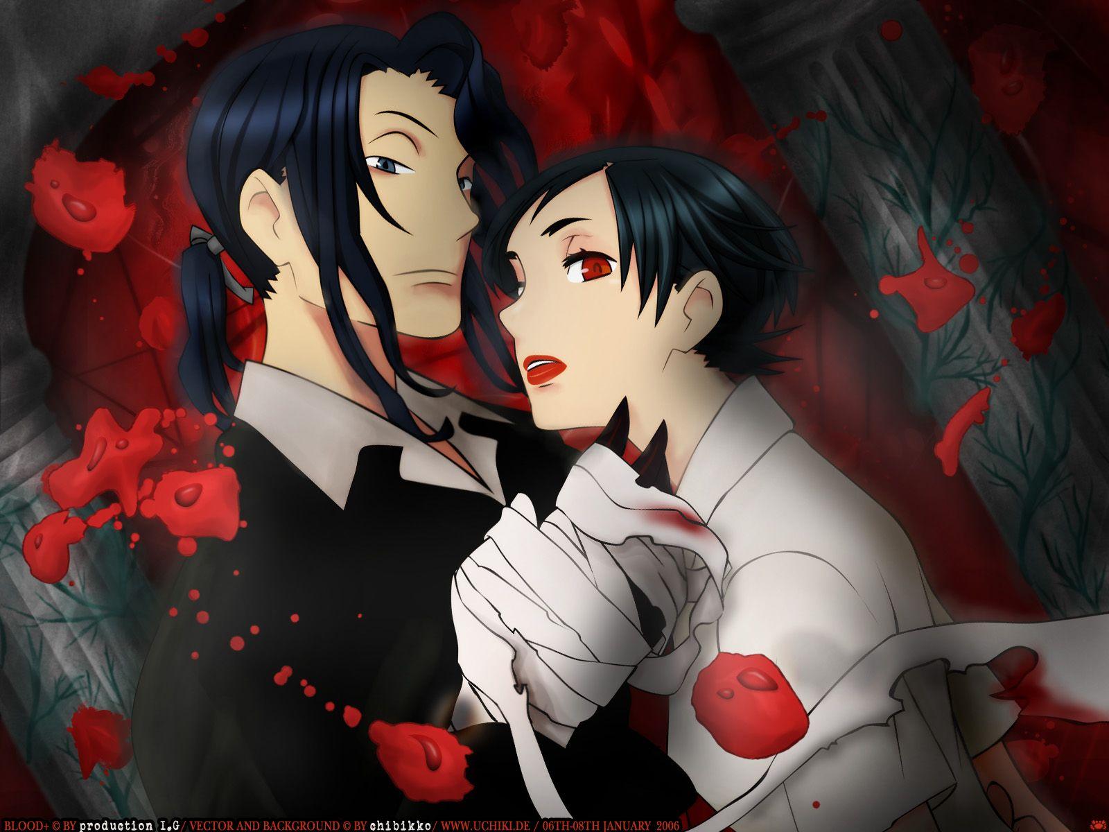 1600x1200 blood blood (anime) haji otonashi saya.