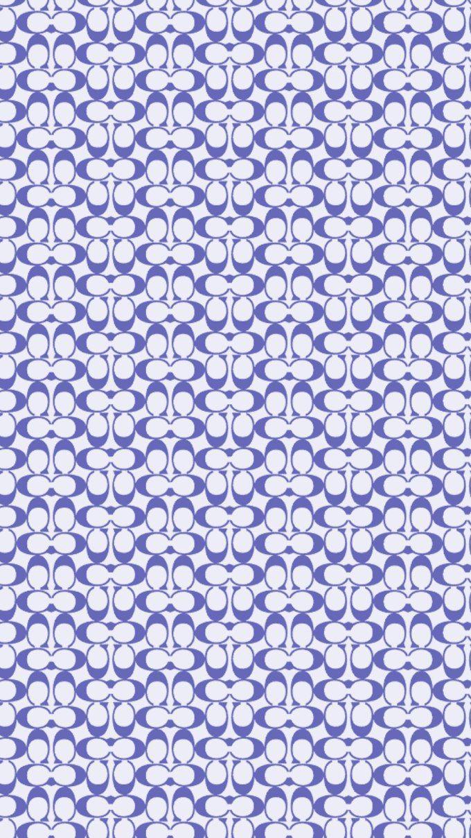 680x1209 コーチ/ネイビーモノグラム iPhone壁紙 Wallpaper Background