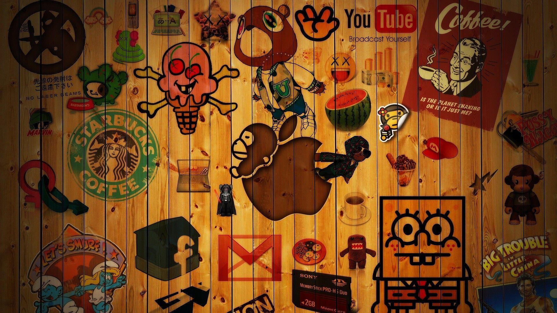 1920x1080 The 90s Kids. Apple logo wallpaper, Graffiti