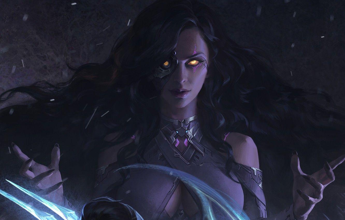 1332x850 Wallpaper witch, witchcraft, burning eyes, witch, in