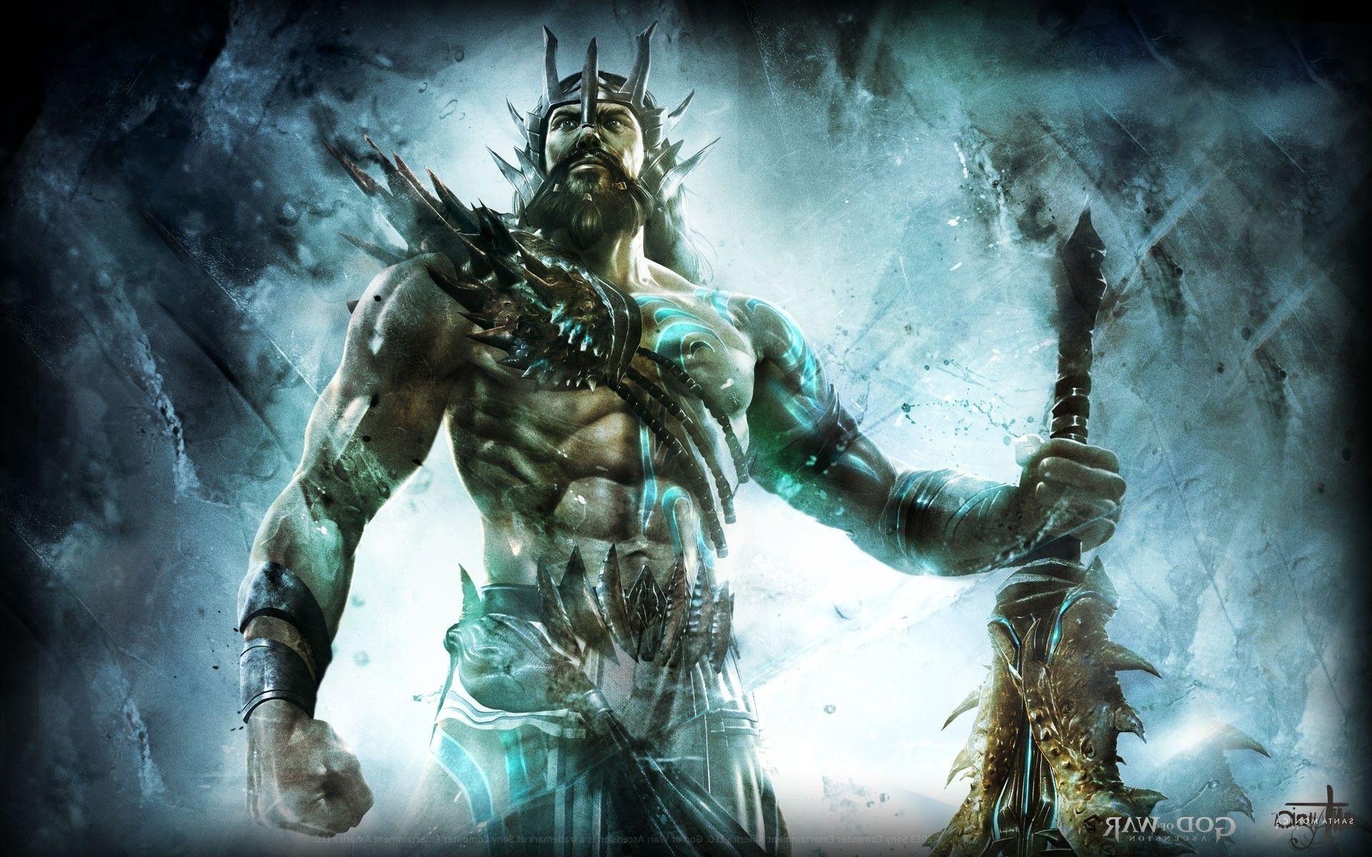 1920x1200 video games god of war poseidon mythology wallpaper