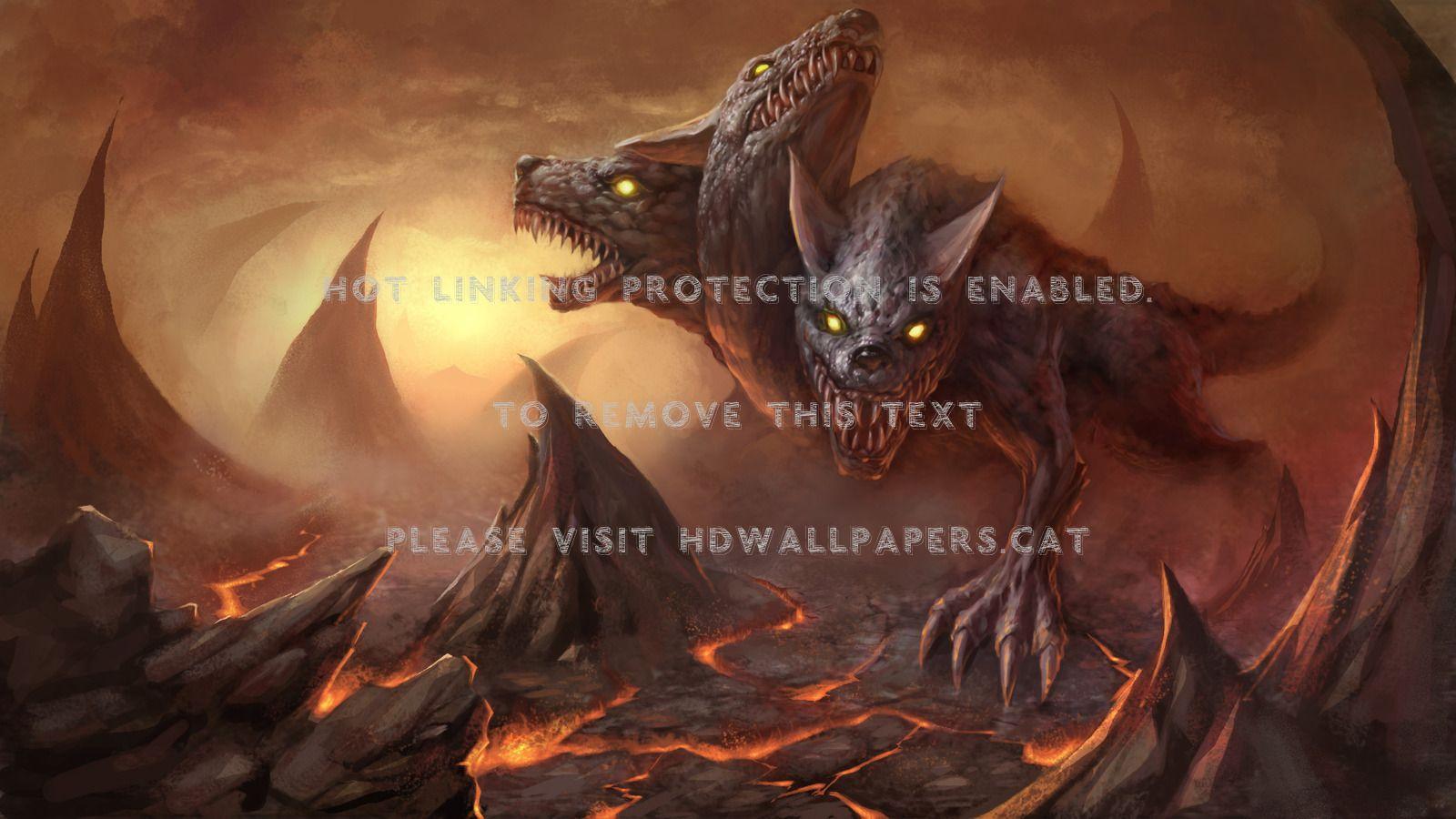 1600x900 Three Headed Dog Greek Mythology, HD Wallpaper